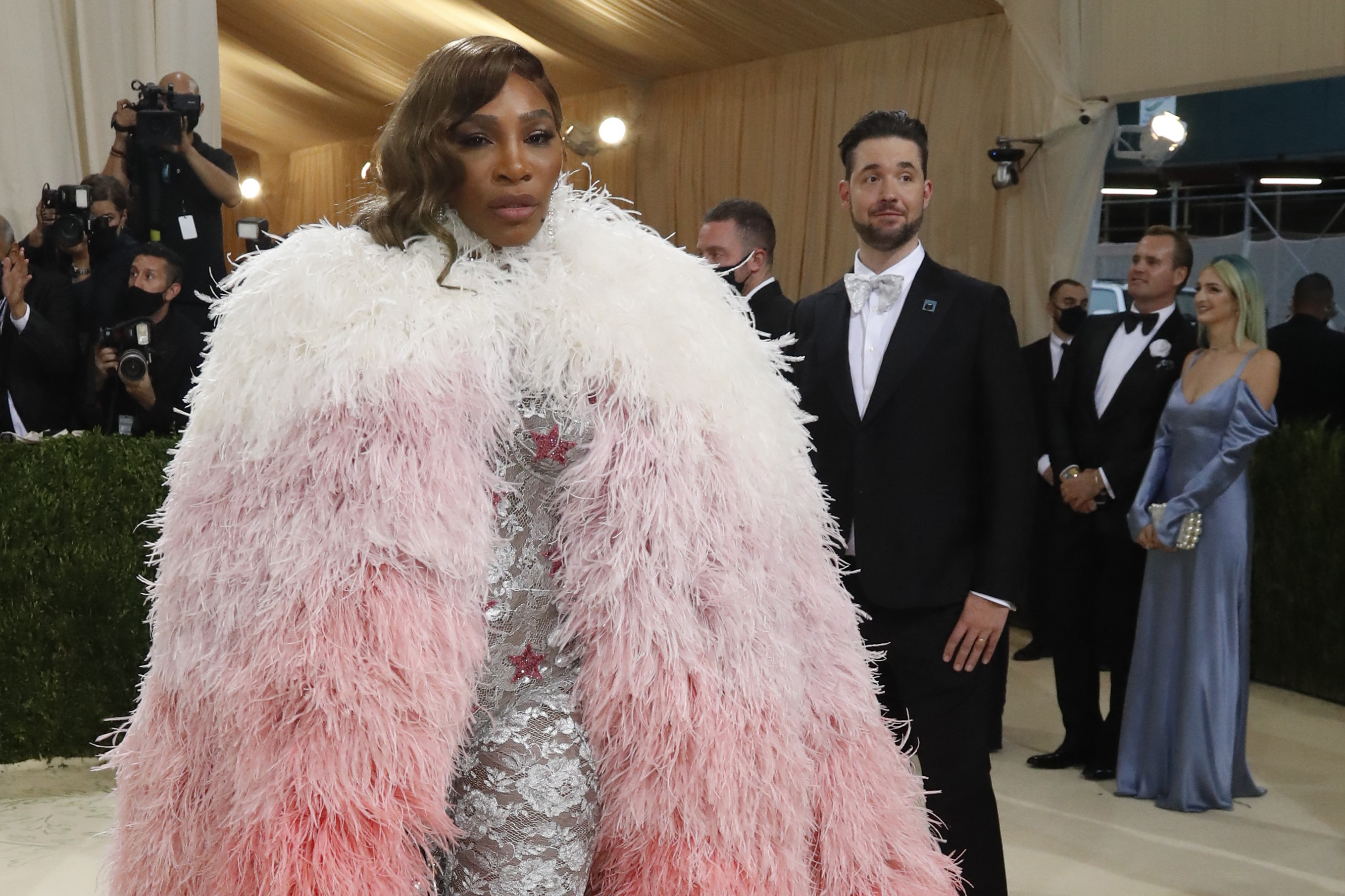 Gold armor for Lil Nas X, all black for Kim Kardashian at Met Gala