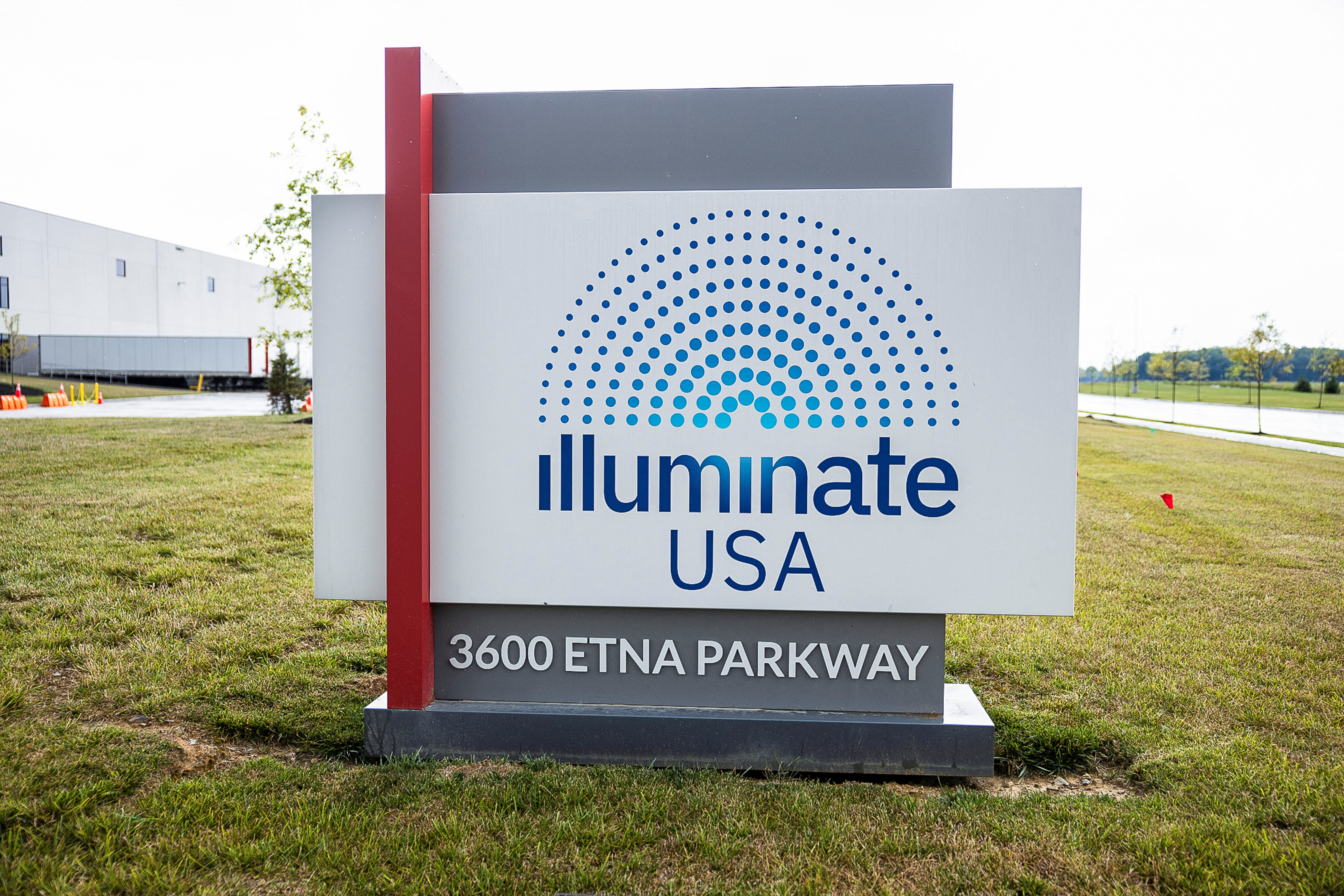 Illuminate USA solar panel plant is seen in Pataskala, Ohio