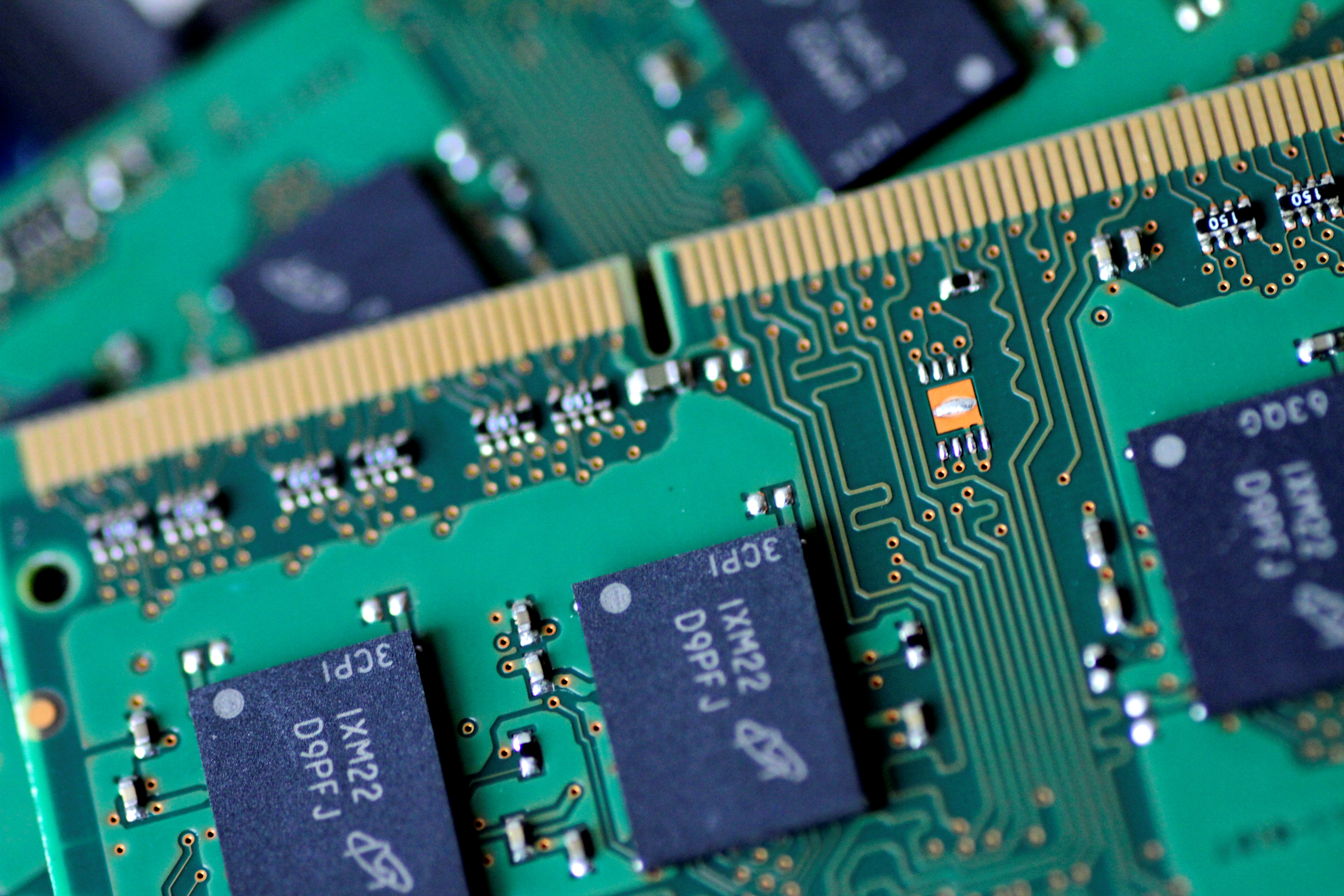 Illustration photo of RAM memory chips