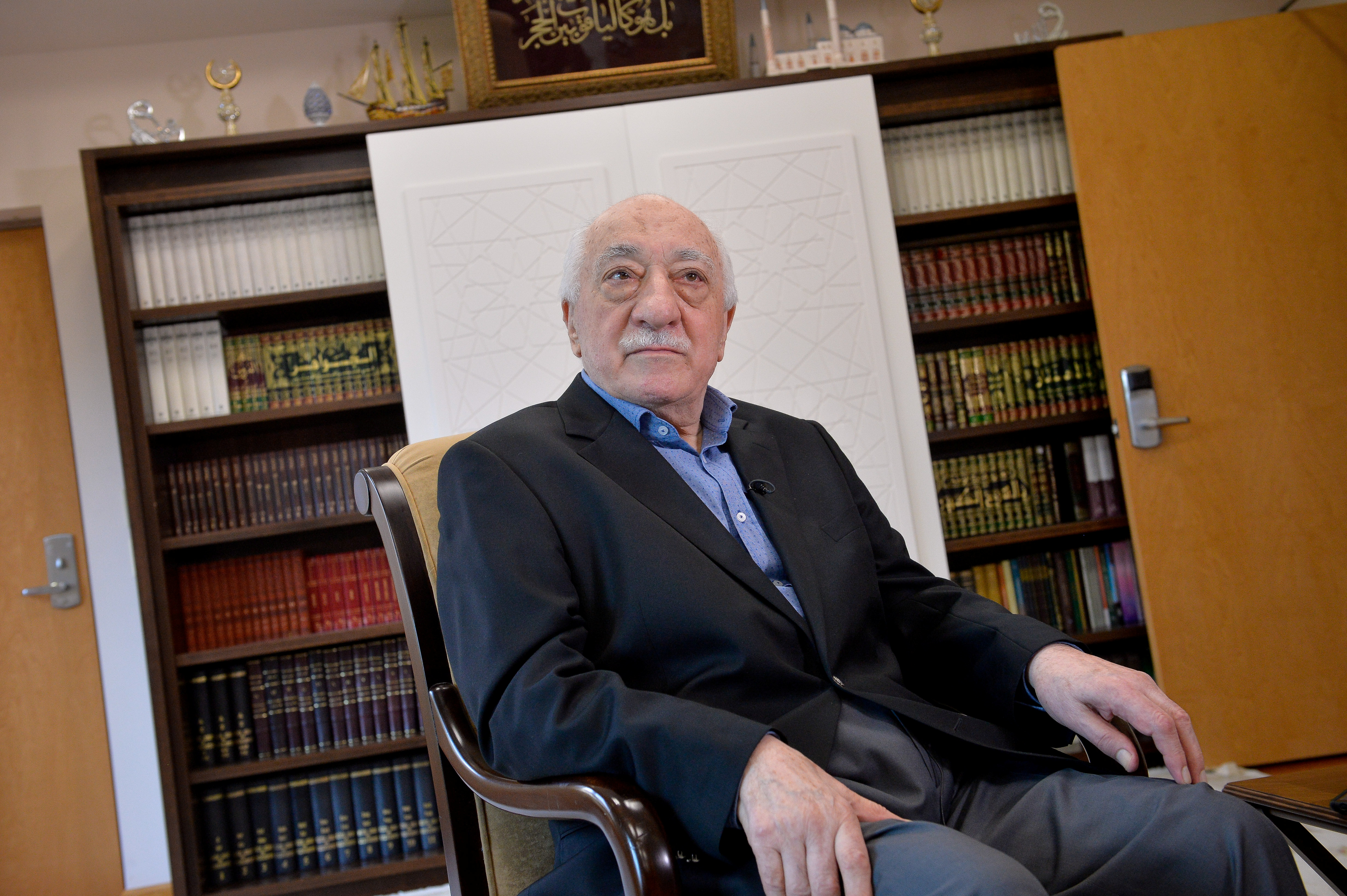 U.S.-based cleric Fethullah Gulen at his home in Saylorsburg