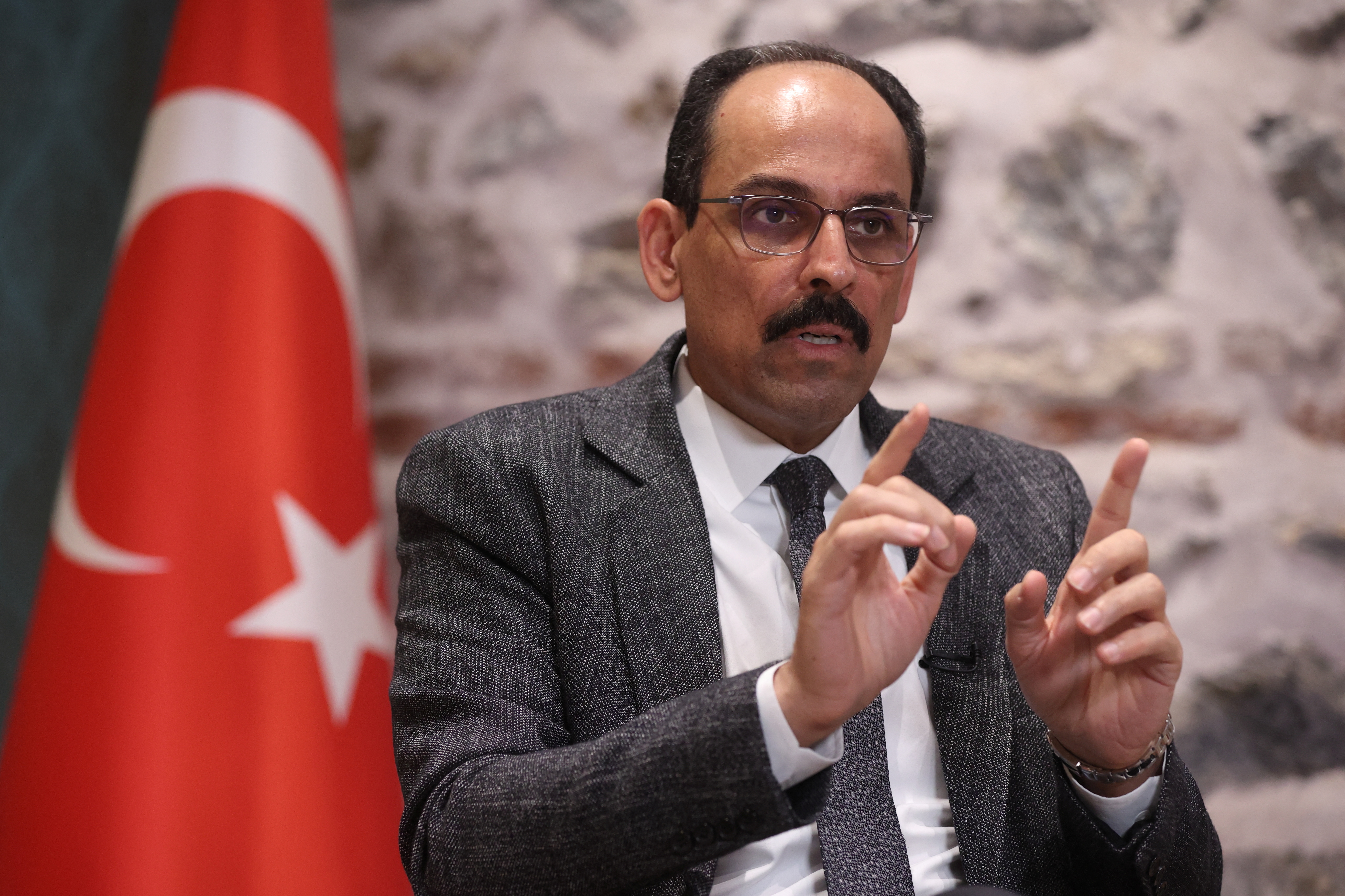 Interview with Turkish President Erdogan's spokesman and chief foreign policy adviser Kalin in Istanbul