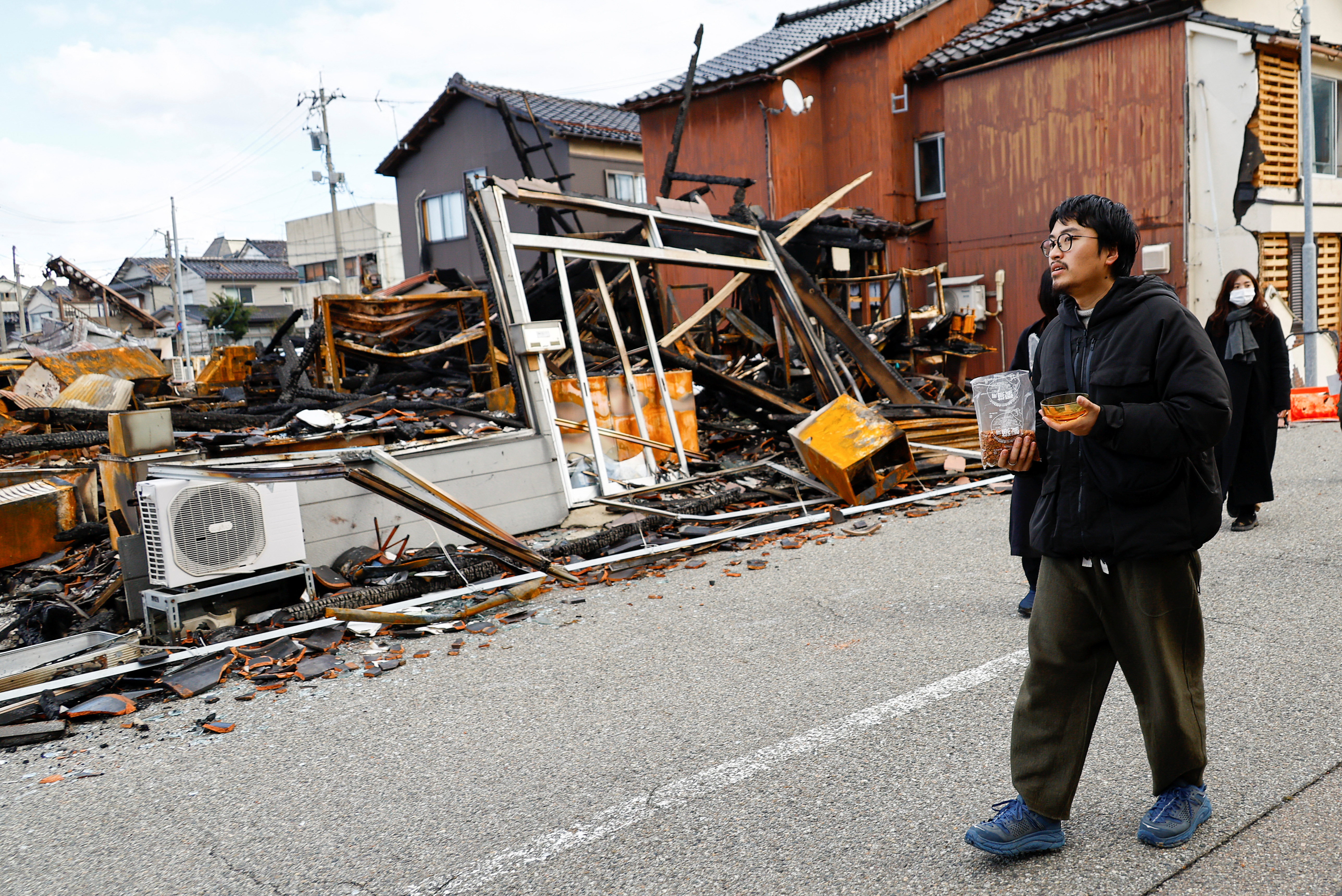 In the ruins of a historic market, a Japanese artisan looks for