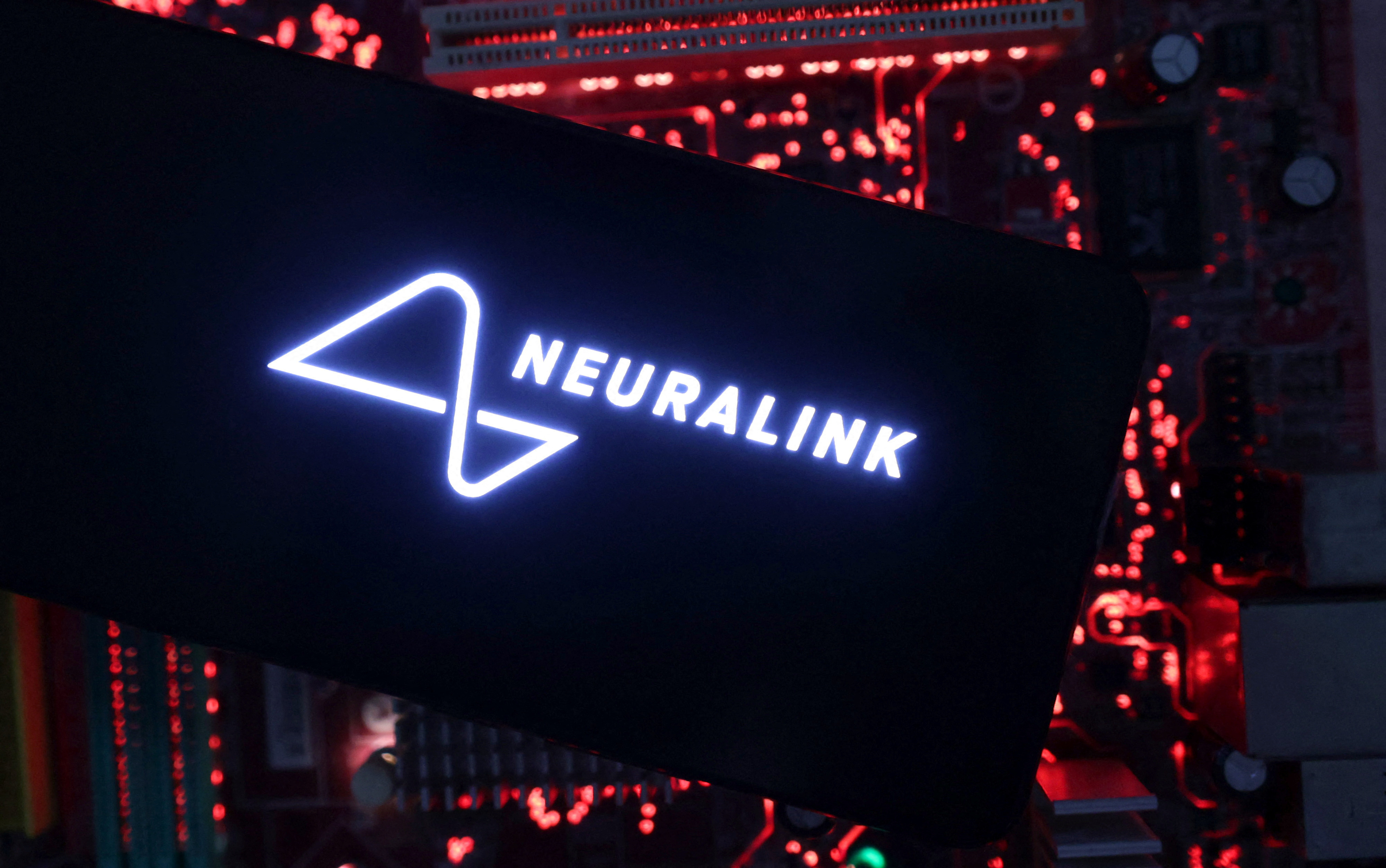 Illustration shows Neuralink logo