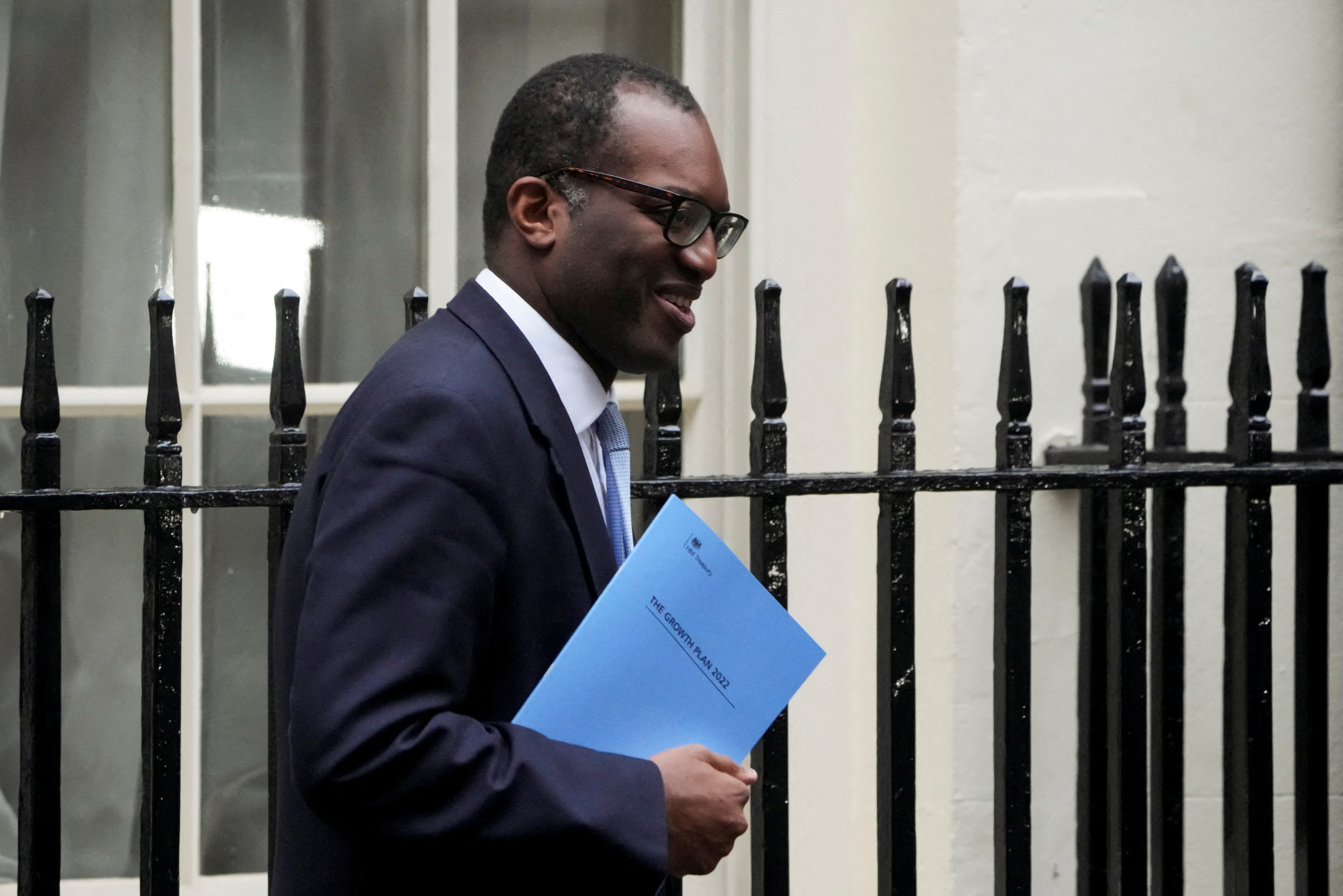 Britain's Chancellor of the Exchequer Kwasi Kwarteng Kwarteng to deliver mini-budget