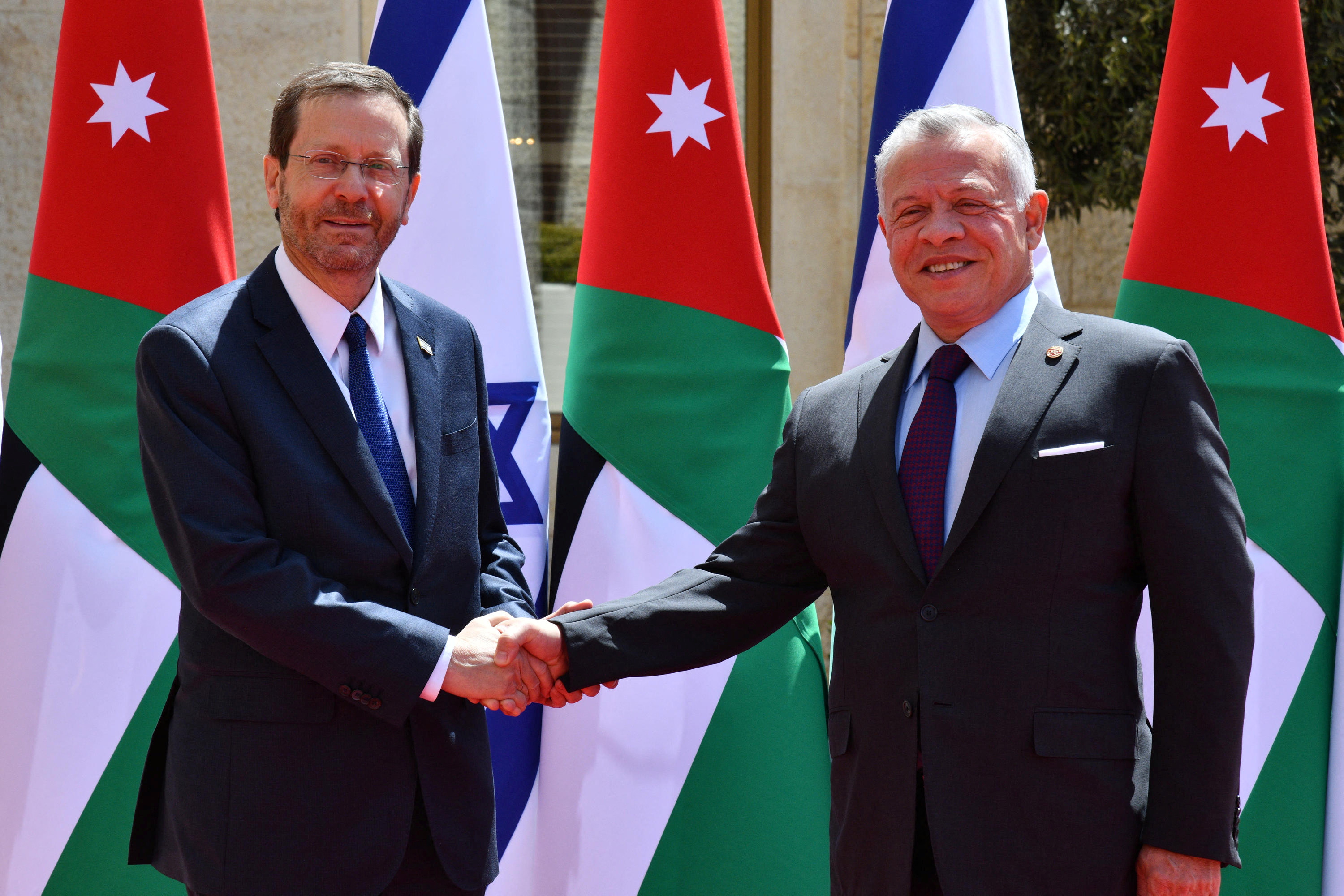 Jordan and Israel leaders urge calm after historic meeting following spike in violence |