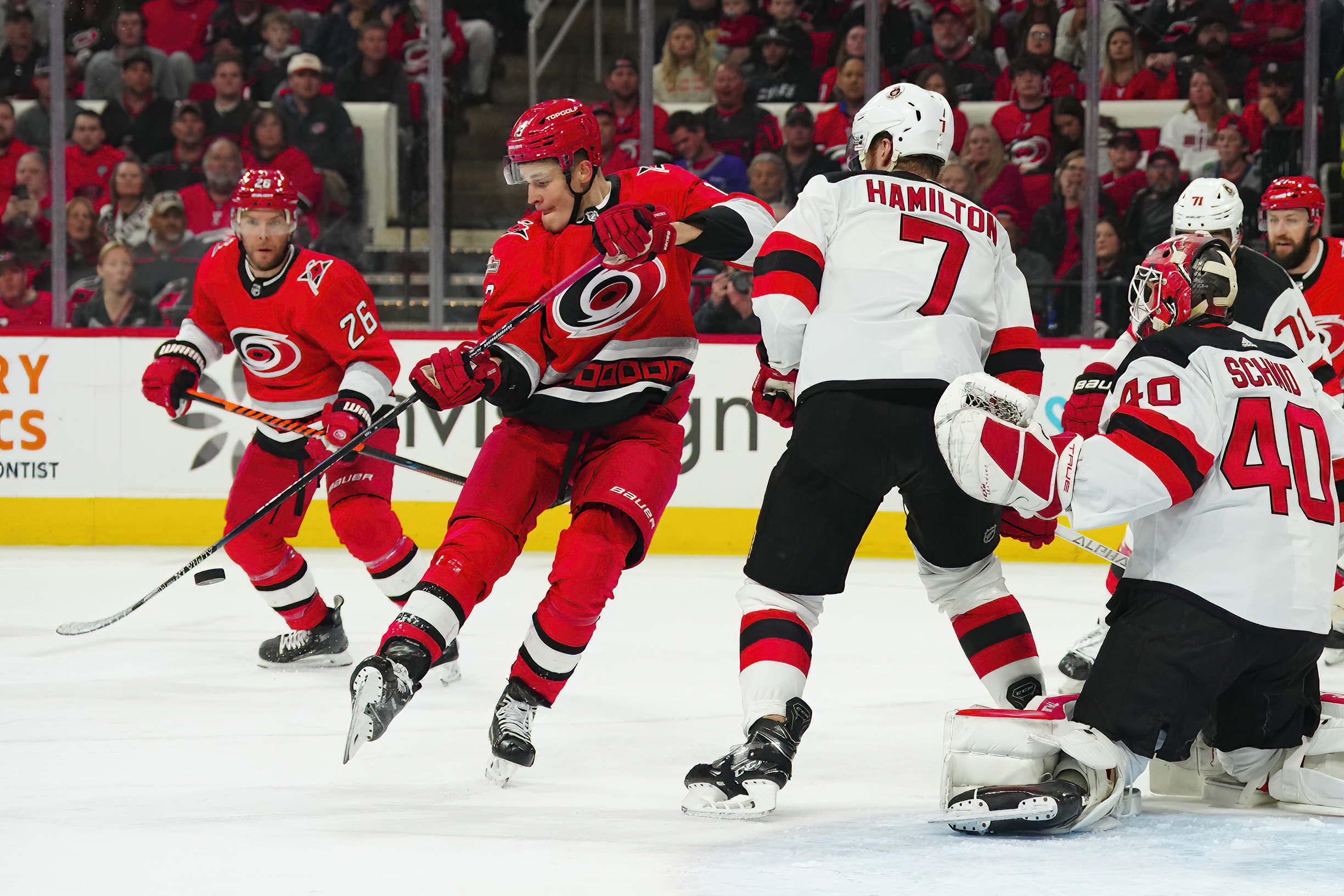 First-minute goal propels surging Hurricanes past Devils - The