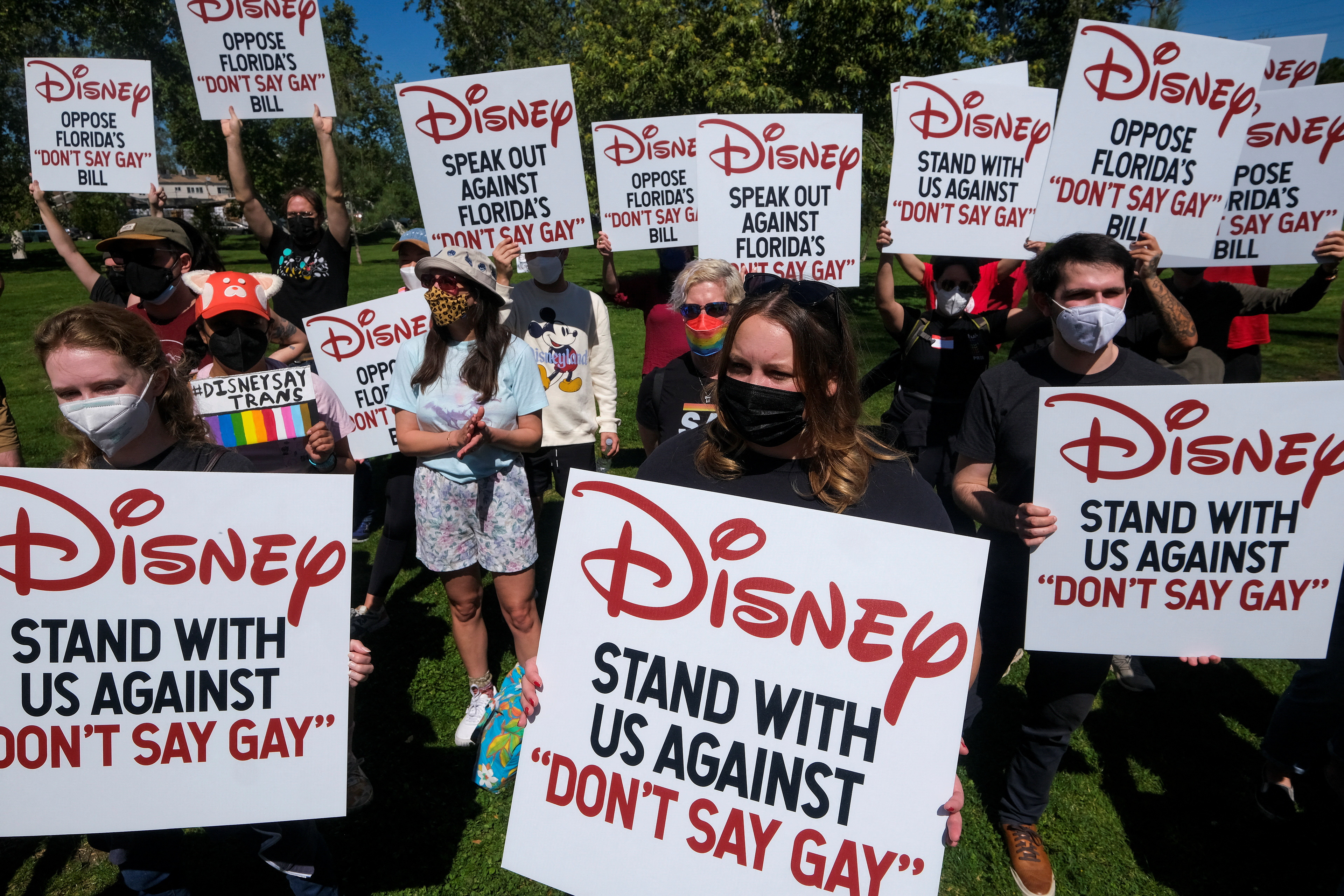 Disney employees stage walkouts to protest company response to Florida bill Reuters photo