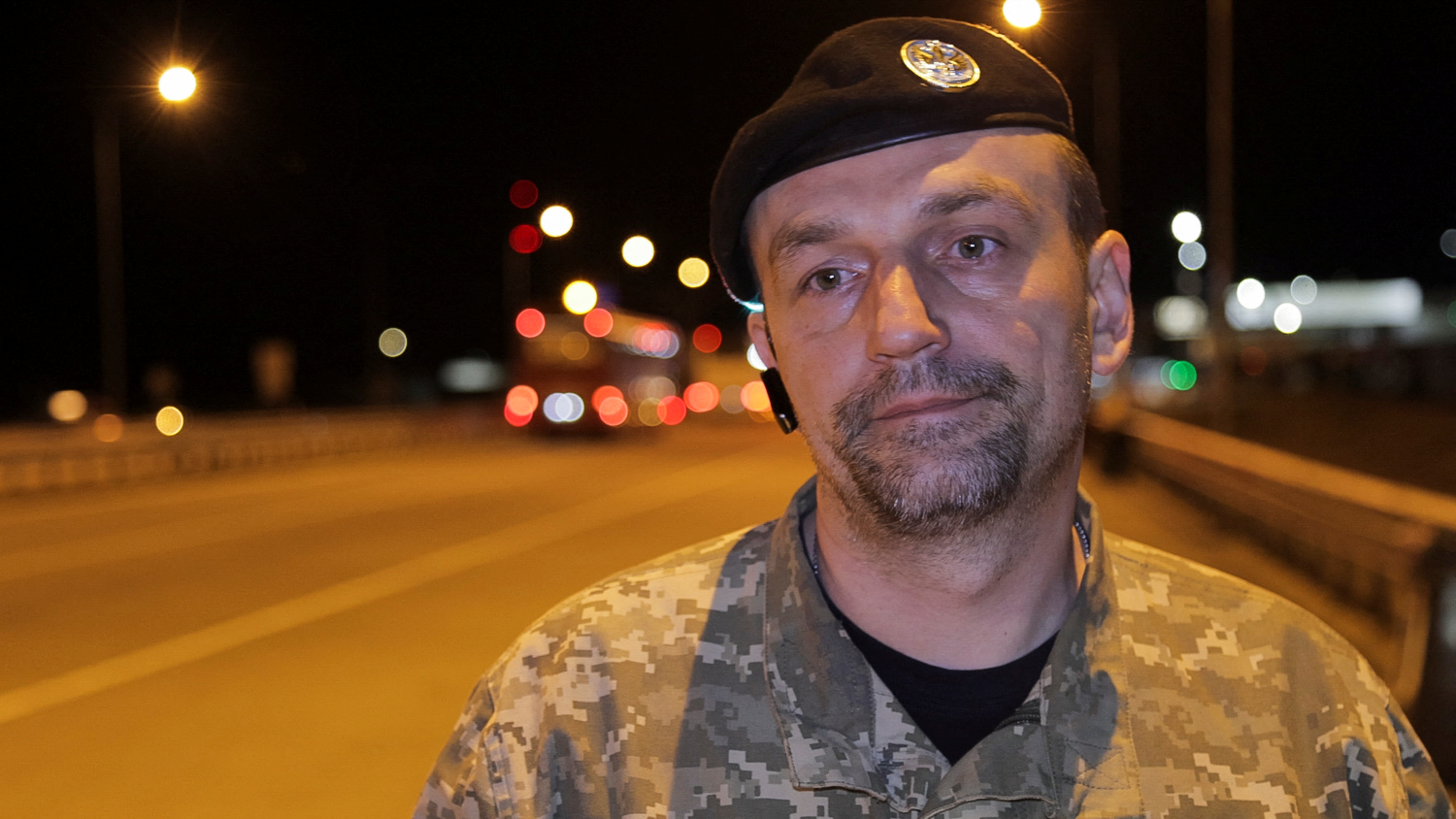Ukrainian veteran leaving from Poland to Ukraine