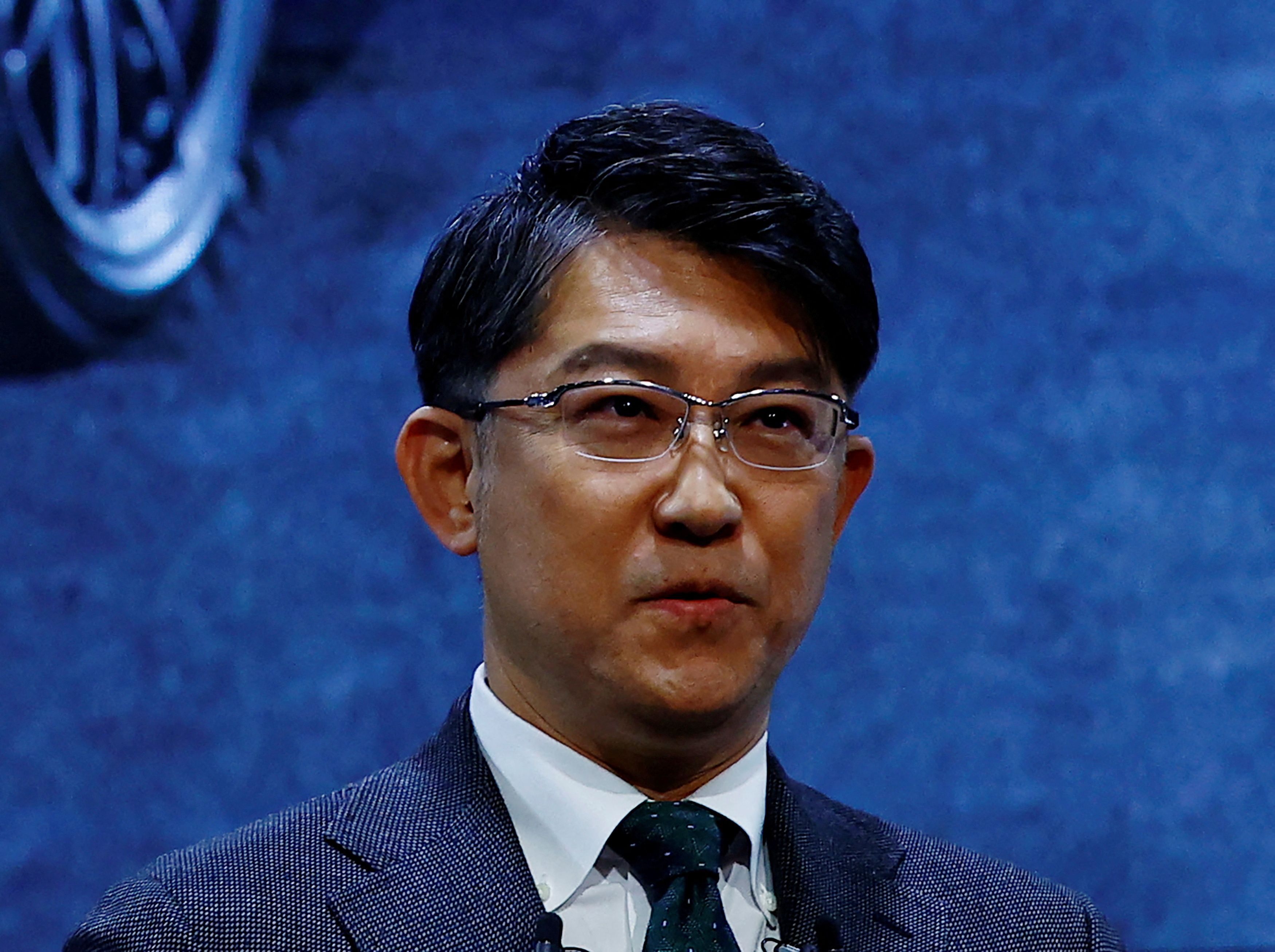 Koji Sato of Toyoda Motor Corp at Tokyo Auto Salon 2023