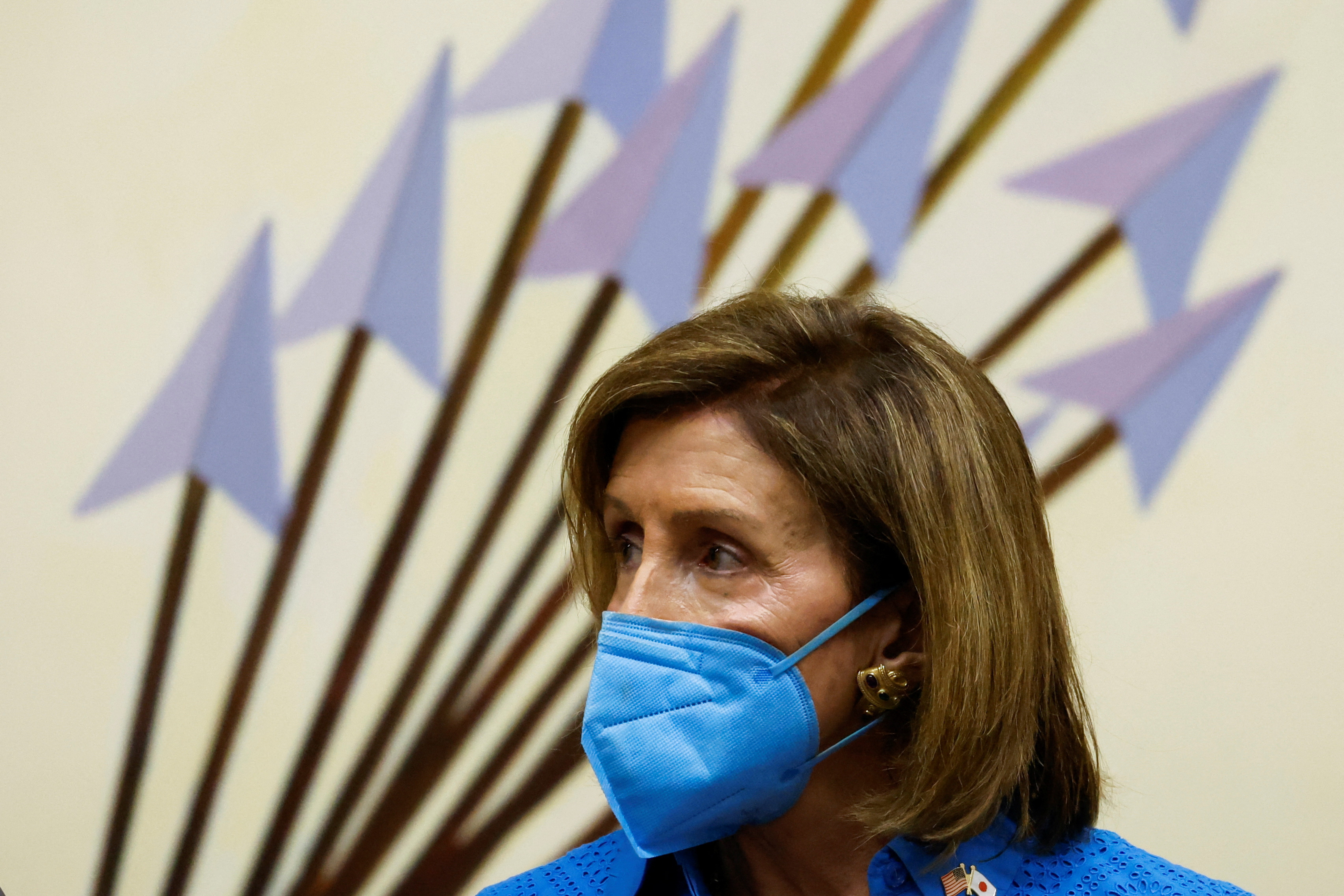 U.S. House of Representatives Speaker Nancy Pelosi holds a news conference in Tokyo