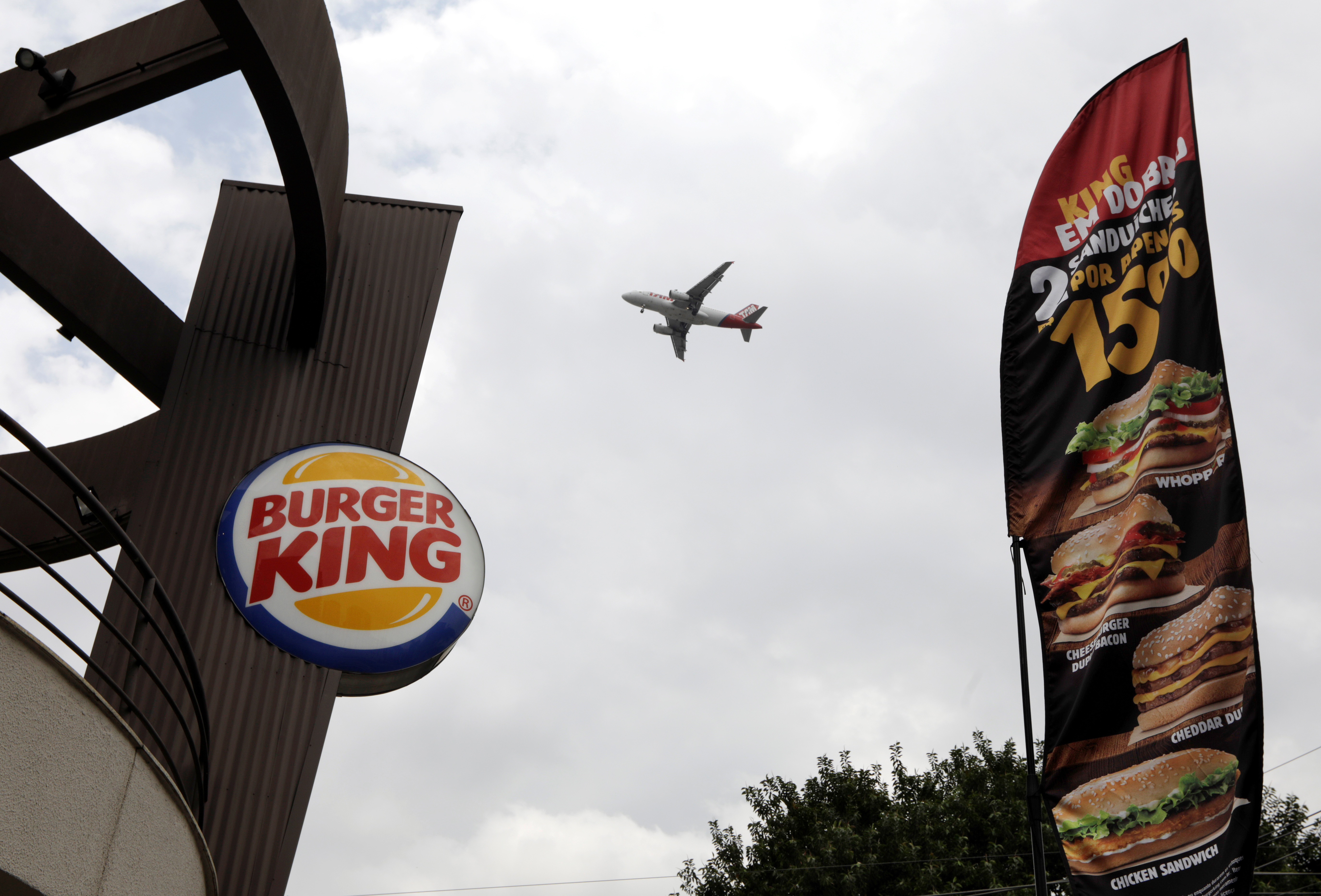 A Burger King restaurant is seen on a main street in Sao Paulo