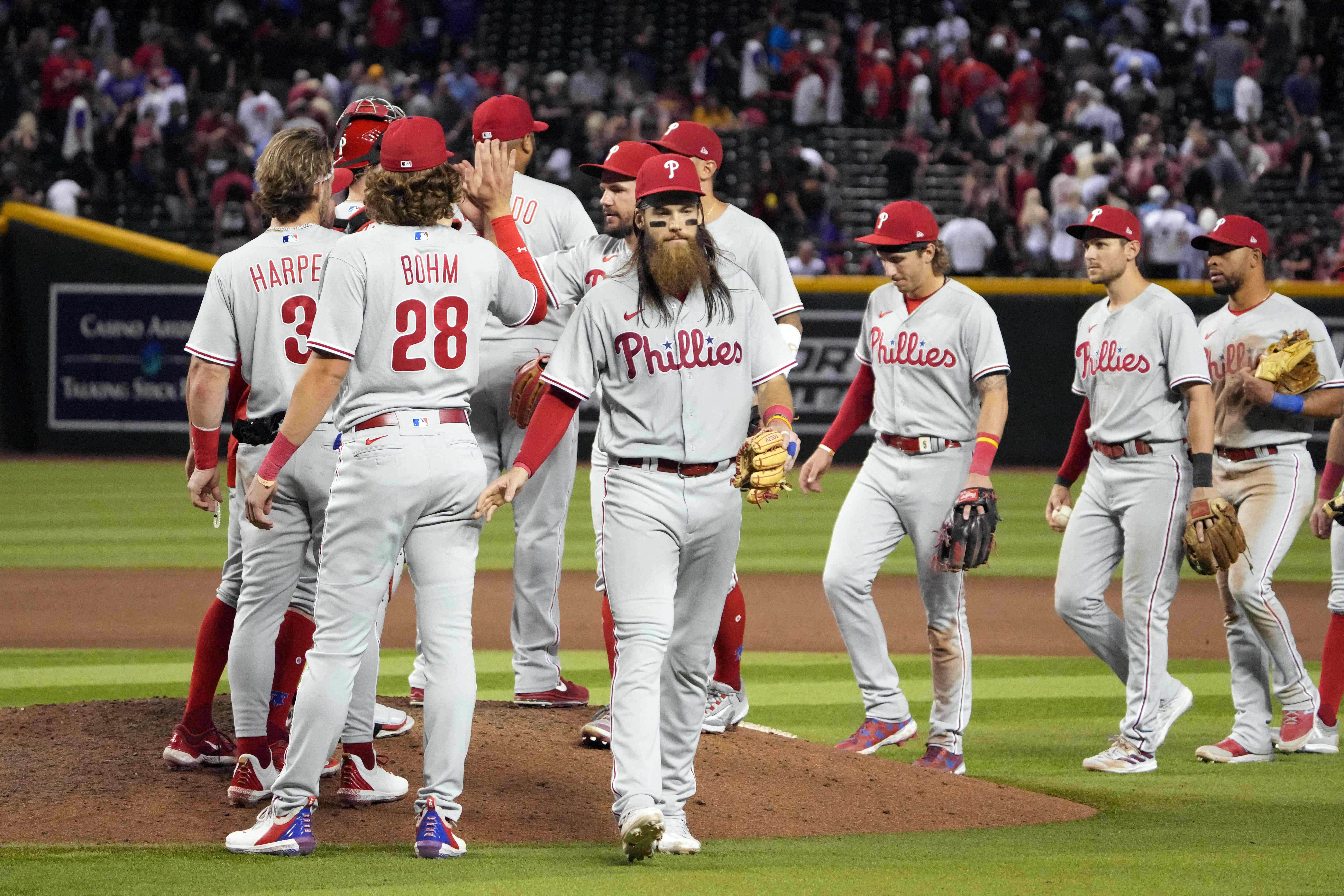 Phillies erase 5-run deficit, beat D-backs 6-5 in 10 innings to avoid  series sweep, The Latest from WDEL News