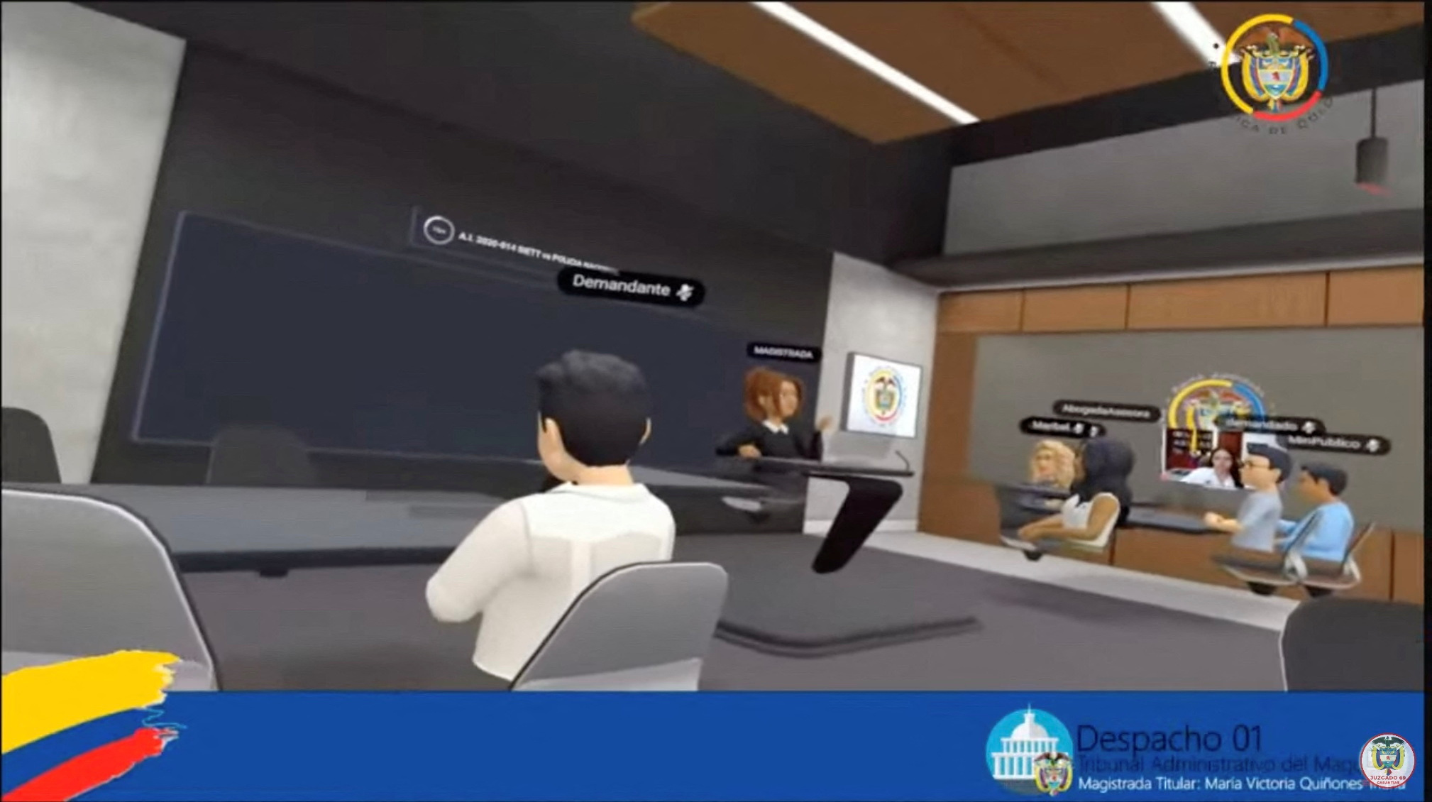 Colombian court hearing held in the Metaverse