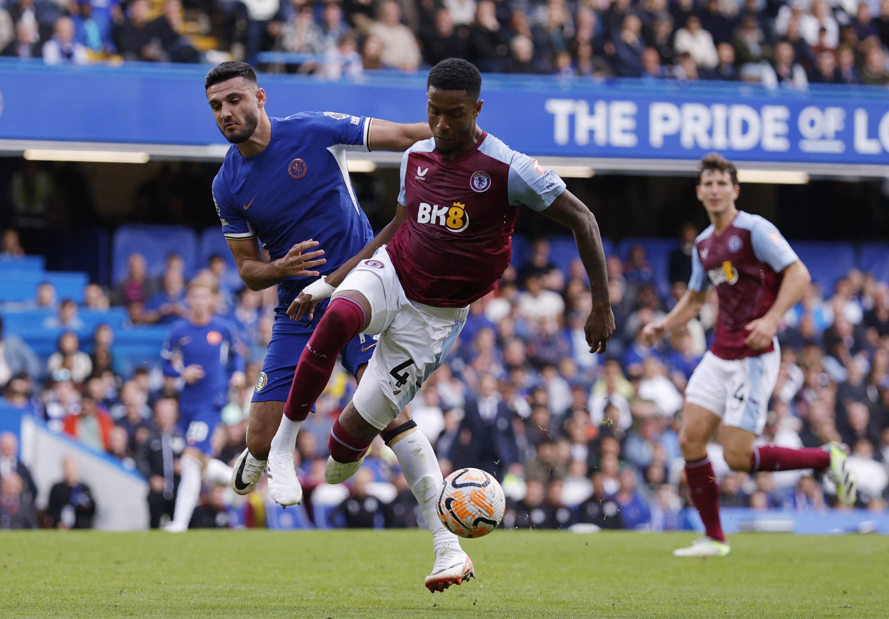 Aston Villa win 1-0 at 10-man Chelsea Reuters