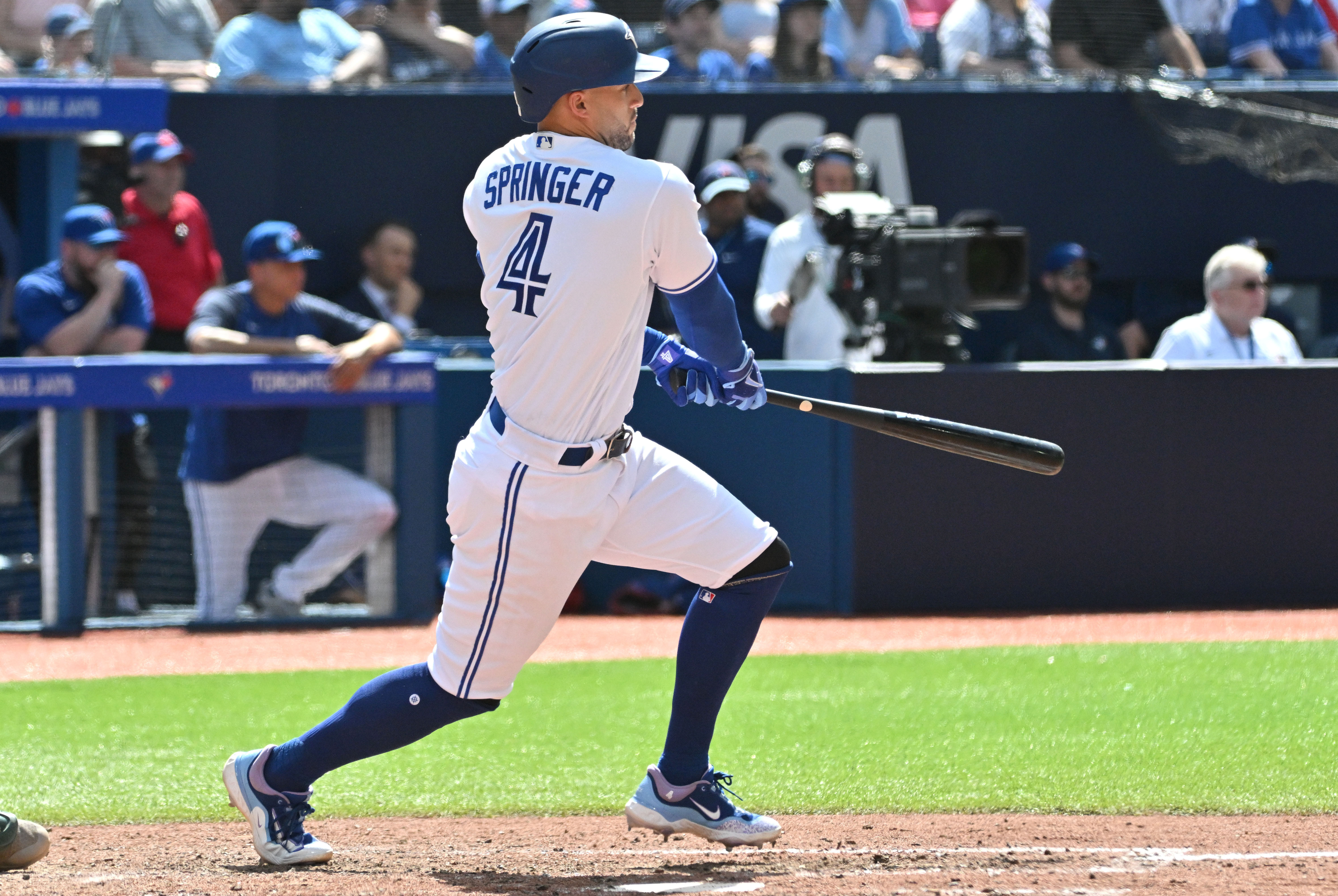 Blue Jays' George Springer moves into 2nd place all time with 55th leadoff  home run