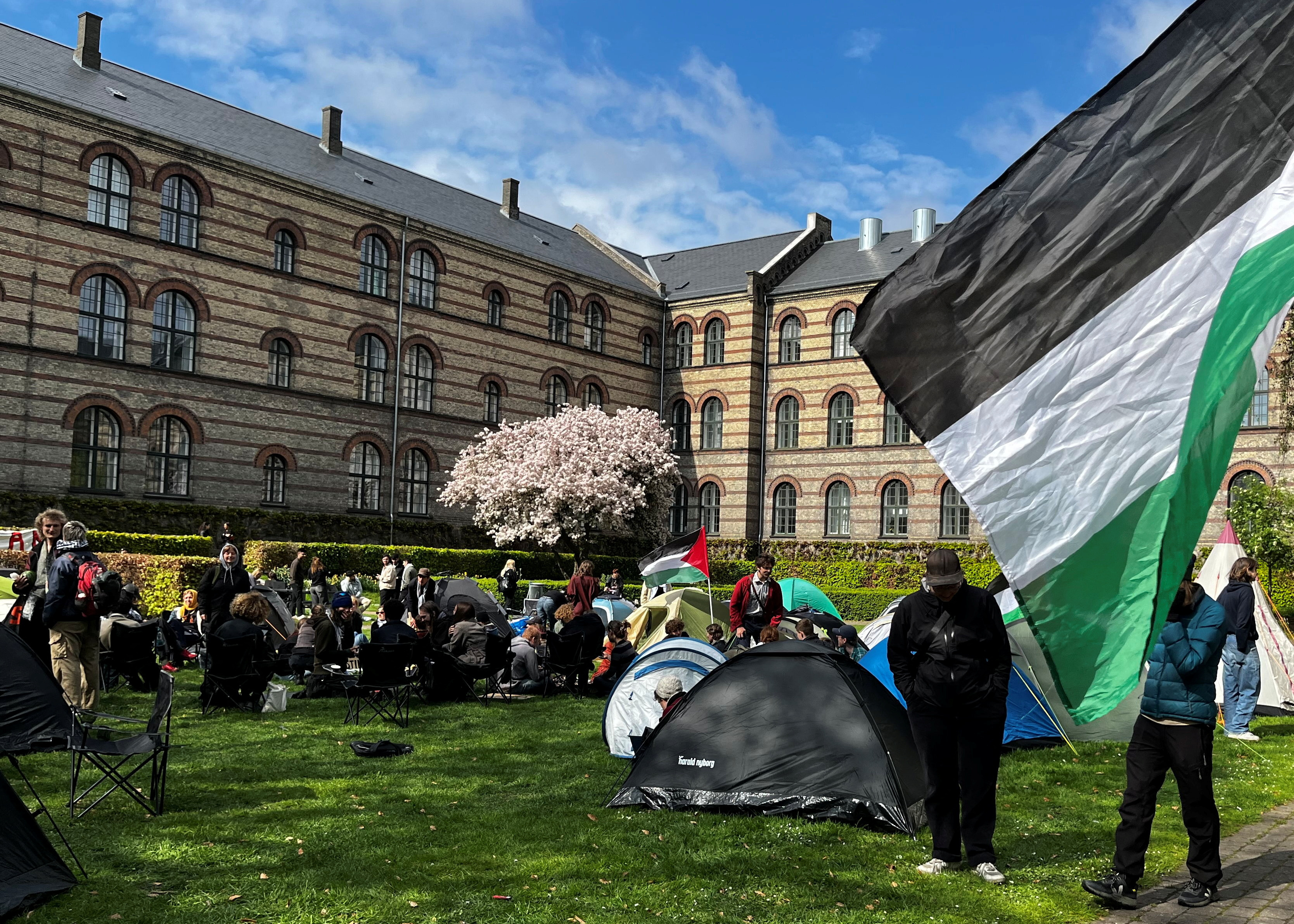 Pro-Palestinian student encampment in Copenhagen