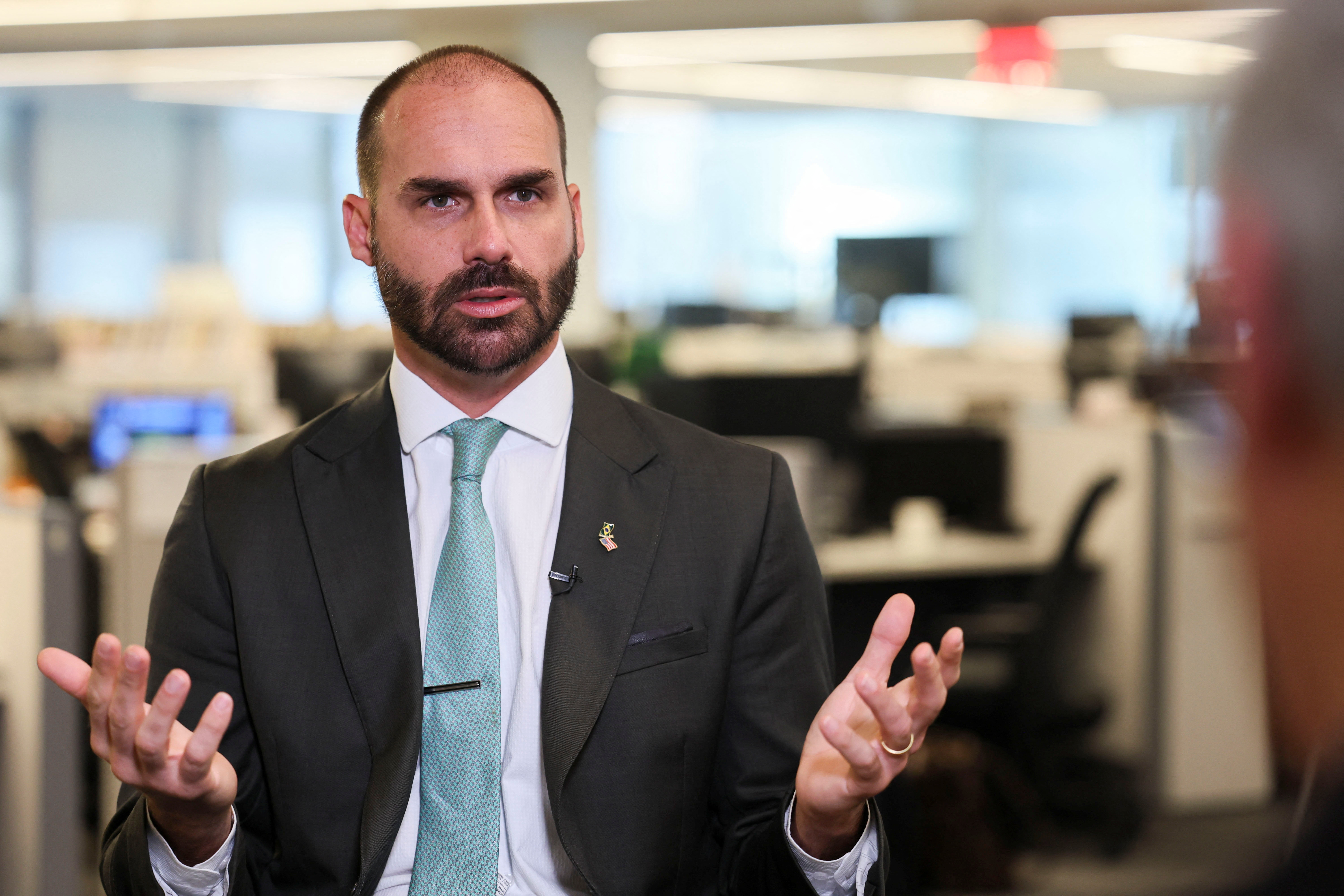 Brazil lawmaker Eduardo Bolsonaro charged with coercion | Reuters