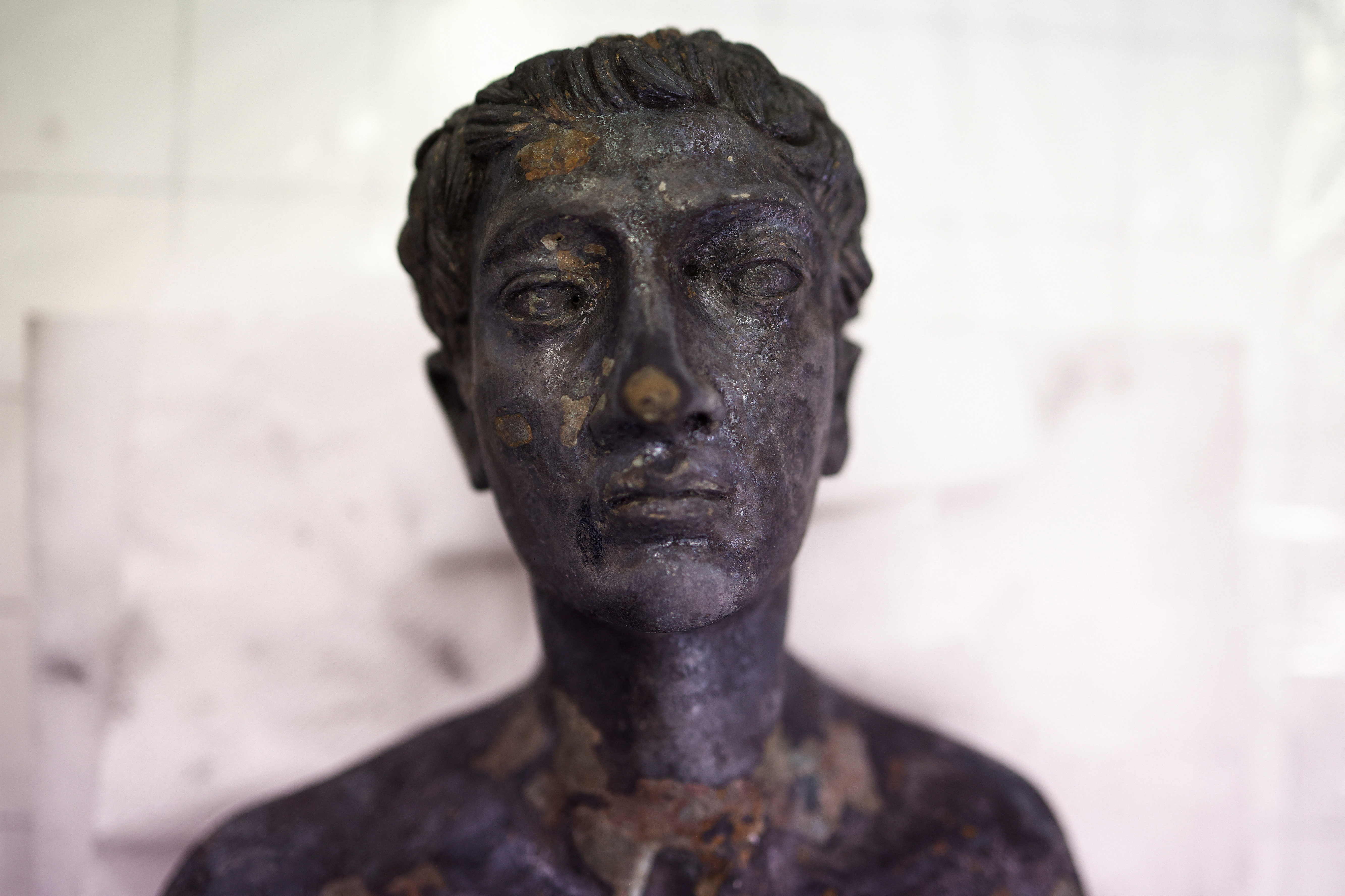 Bronze statues discovered in muddy ruins of an ancient spa in San Casciano dei Bagni, a hilltop village in southern Tuscany