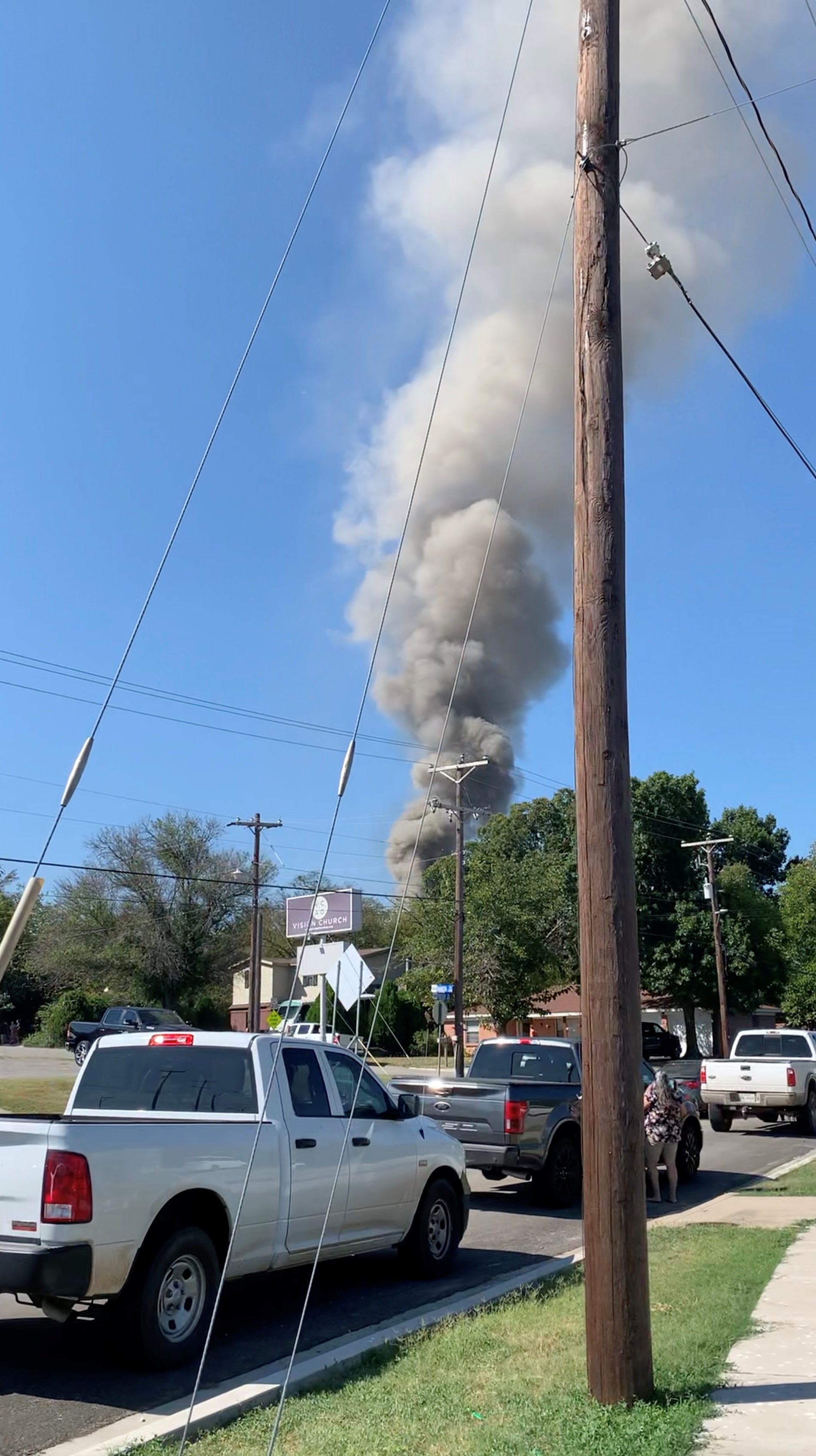 Military training aircraft crashes into a residential neighborhood in Lake Worth, Texas