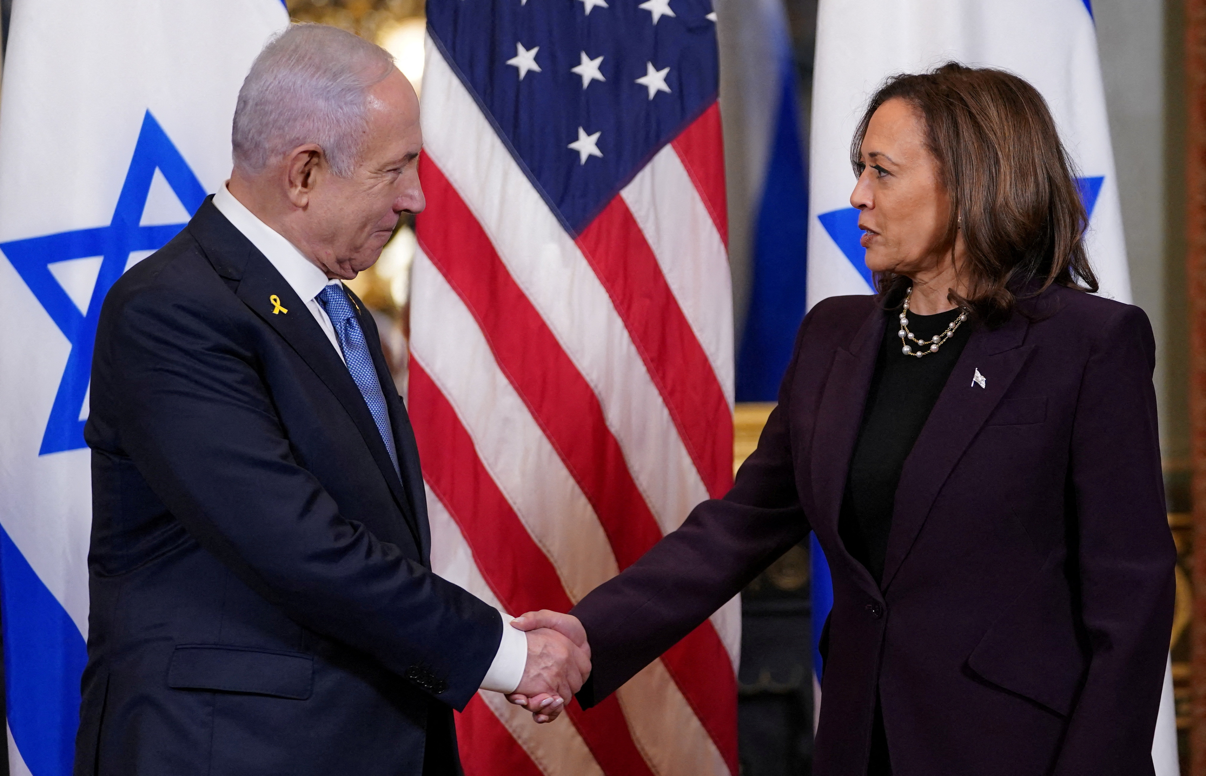 U.S. Vice President Harris meets with Israeli PM Netanyahu in Washington