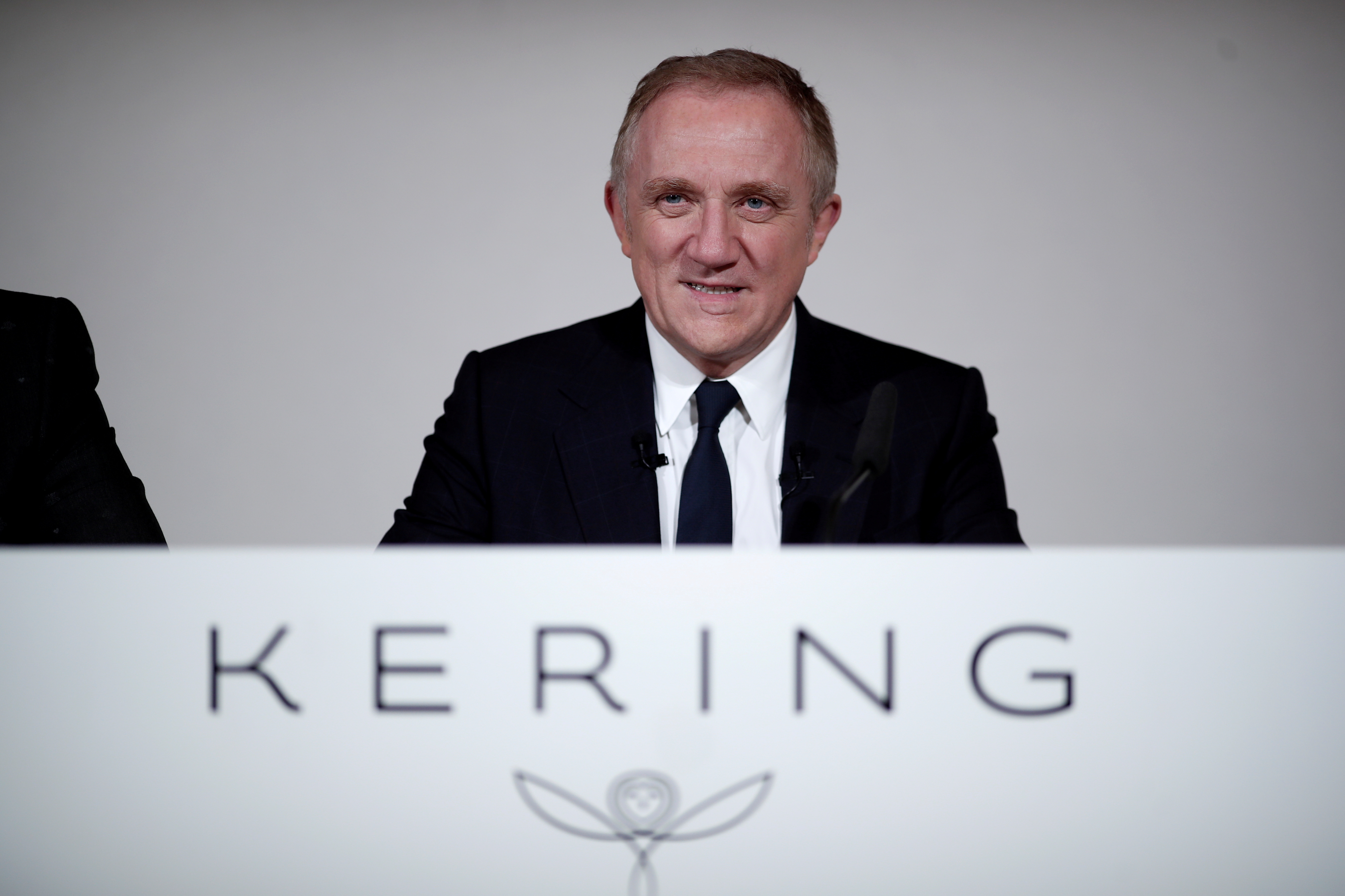 Francois-Henri Pinault, Chairman and CEO of French luxury group Kering, attends the annual news conference of Kering at the company's headquarters in Paris