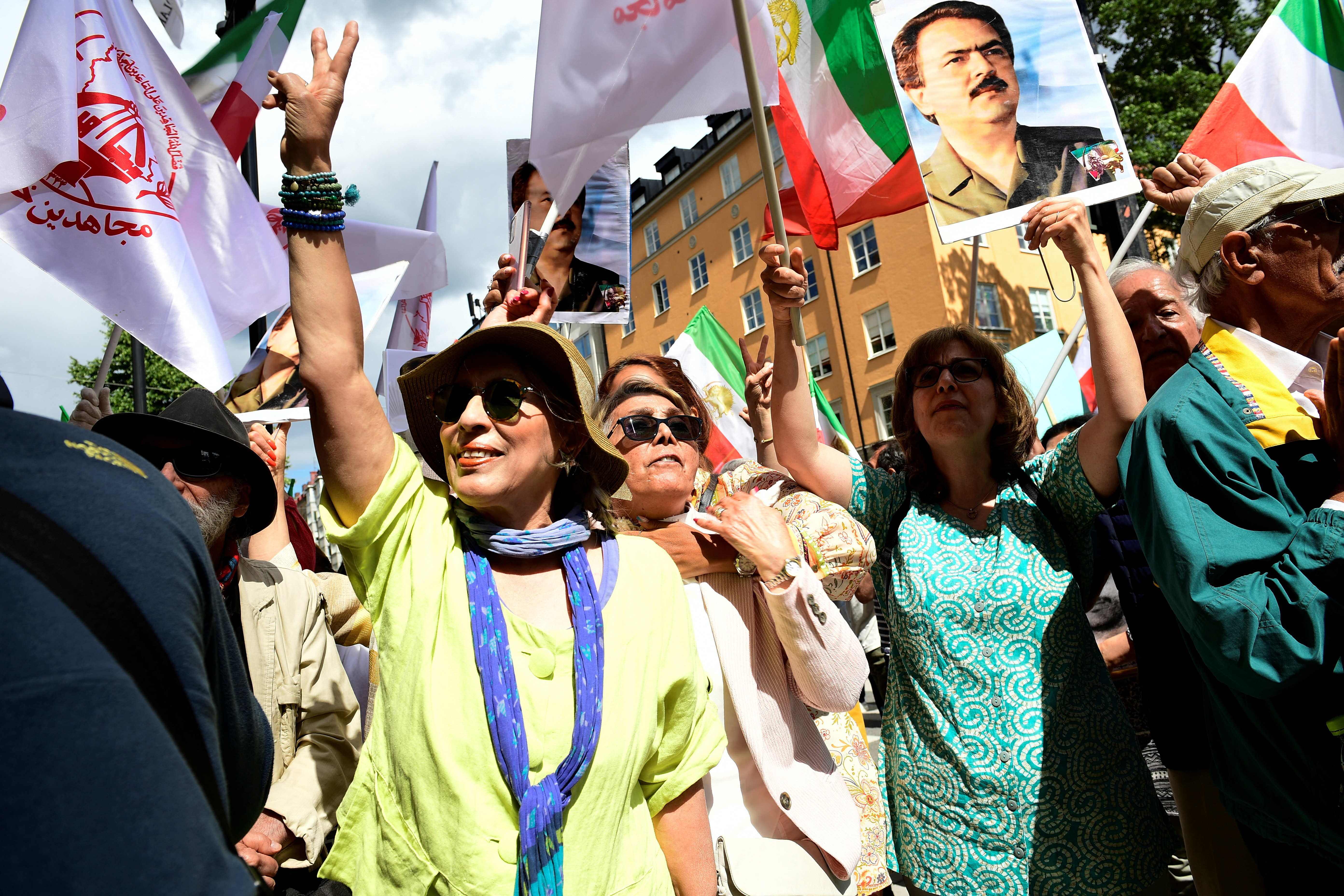 People react to the verdict of the Hamid Noury trial, in Stockholm