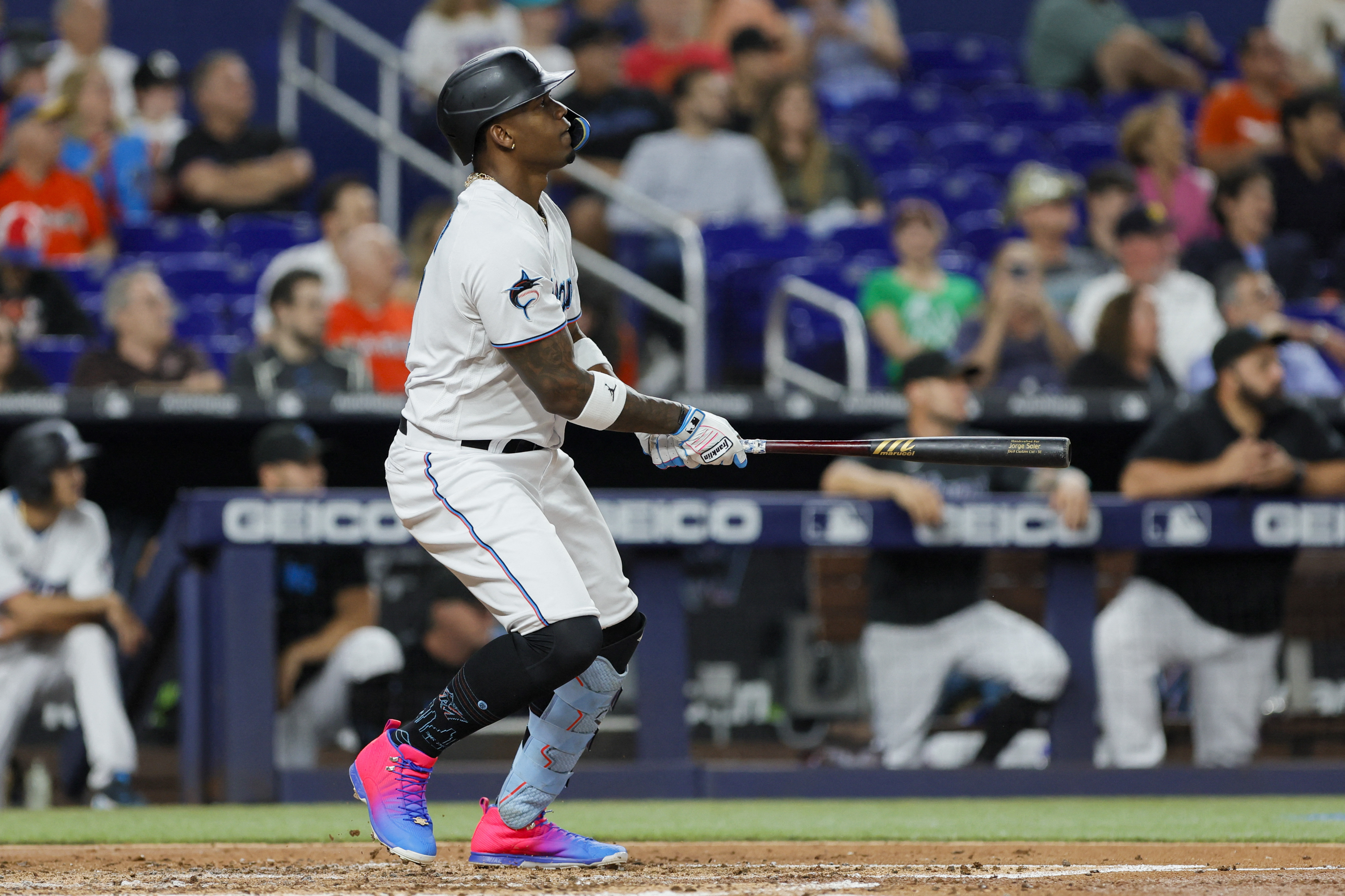 Luis Arraez goes 5 for 5 and lifts average to .400 as the Marlins rout the  Blue Jays 11-0