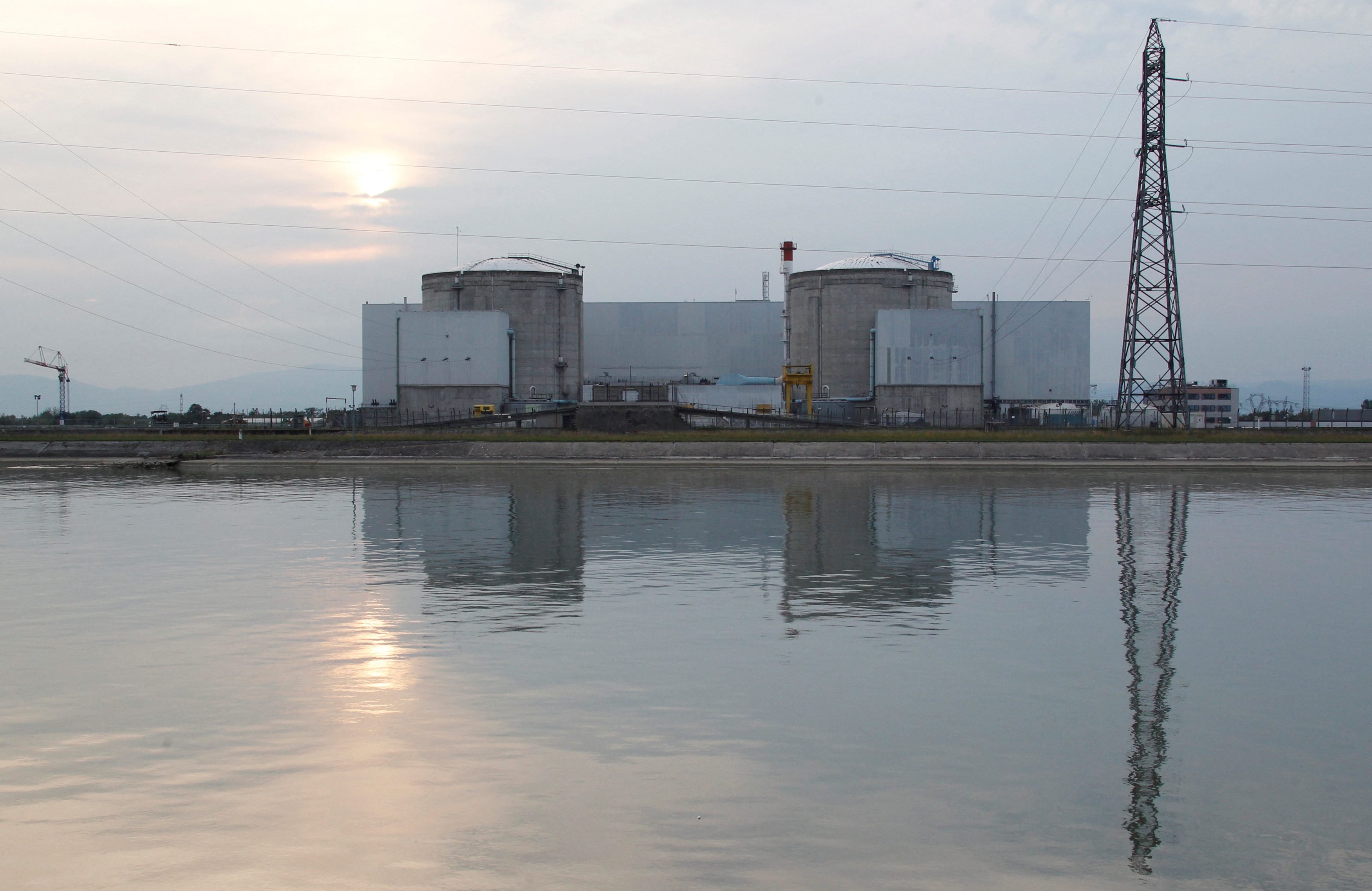 A general view shows France's oldest nuclear power station in Fessenheim