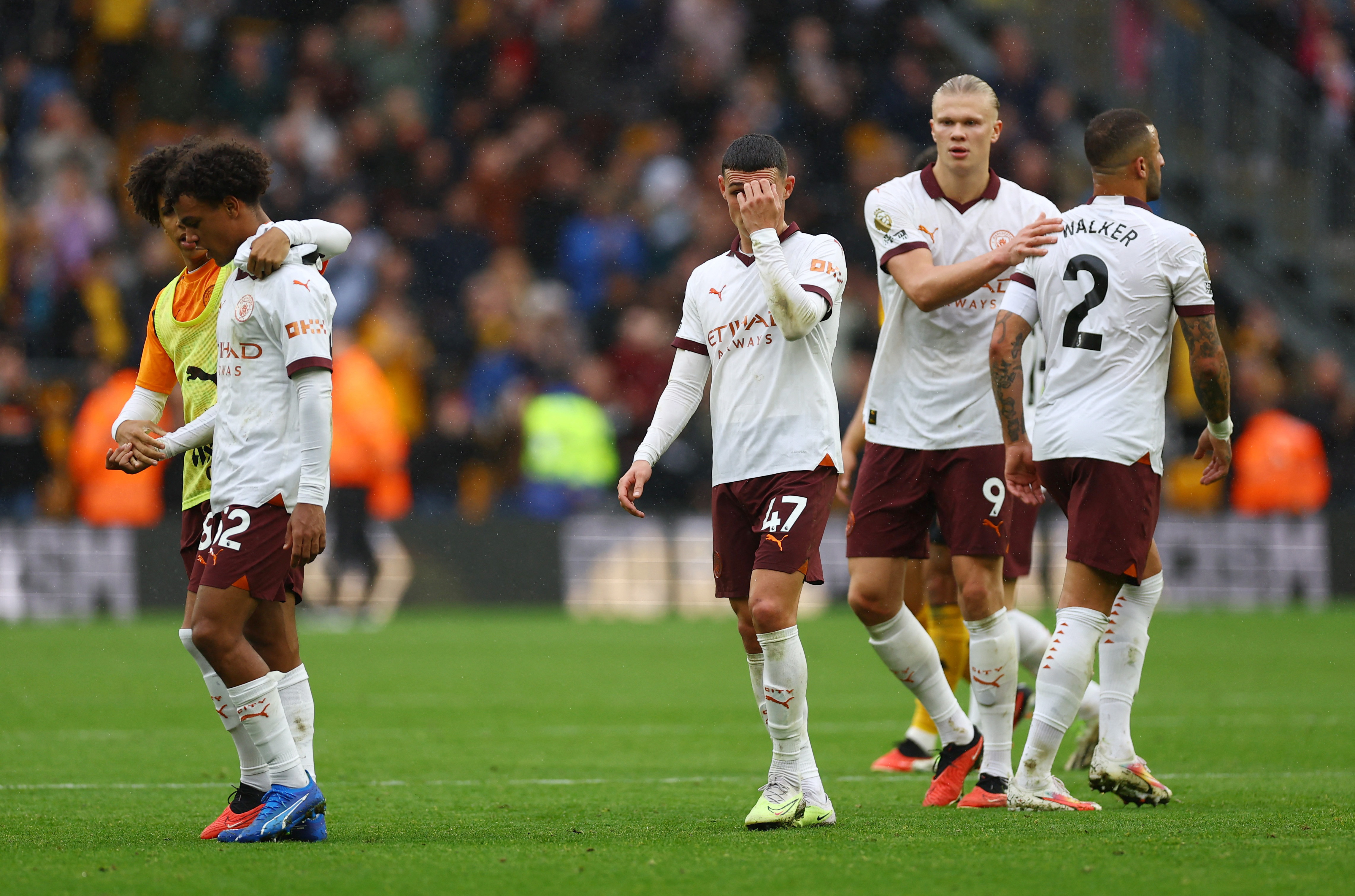 Wolves end Man Citys perfect start with shock win Reuters