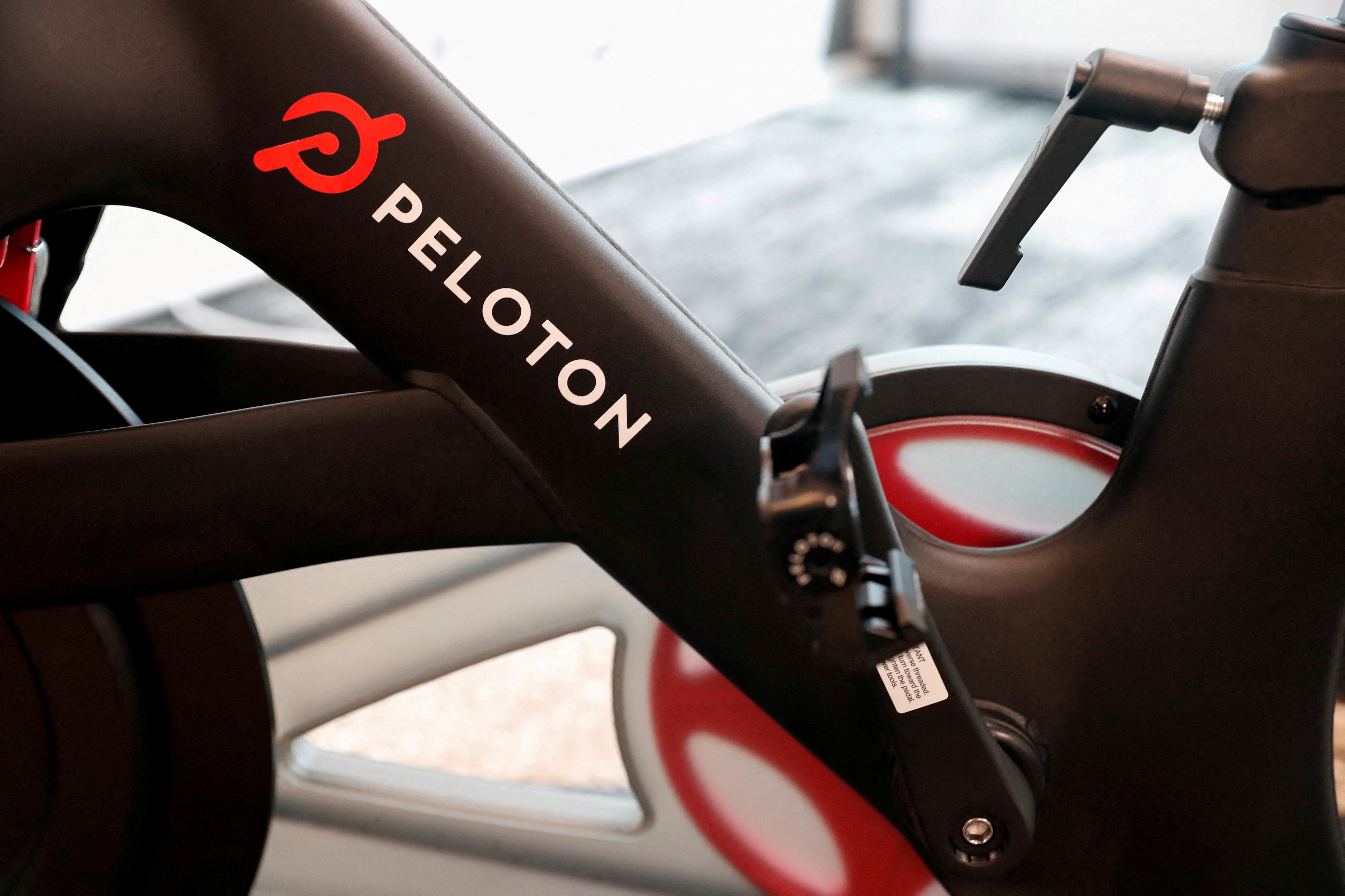 A Peloton exercise bike is seen after the ringing of the opening bell for the company's IPO at the Nasdaq Market site in New York City, New York, U.S., September 26, 2019. REUTERS/Shannon Stapleton