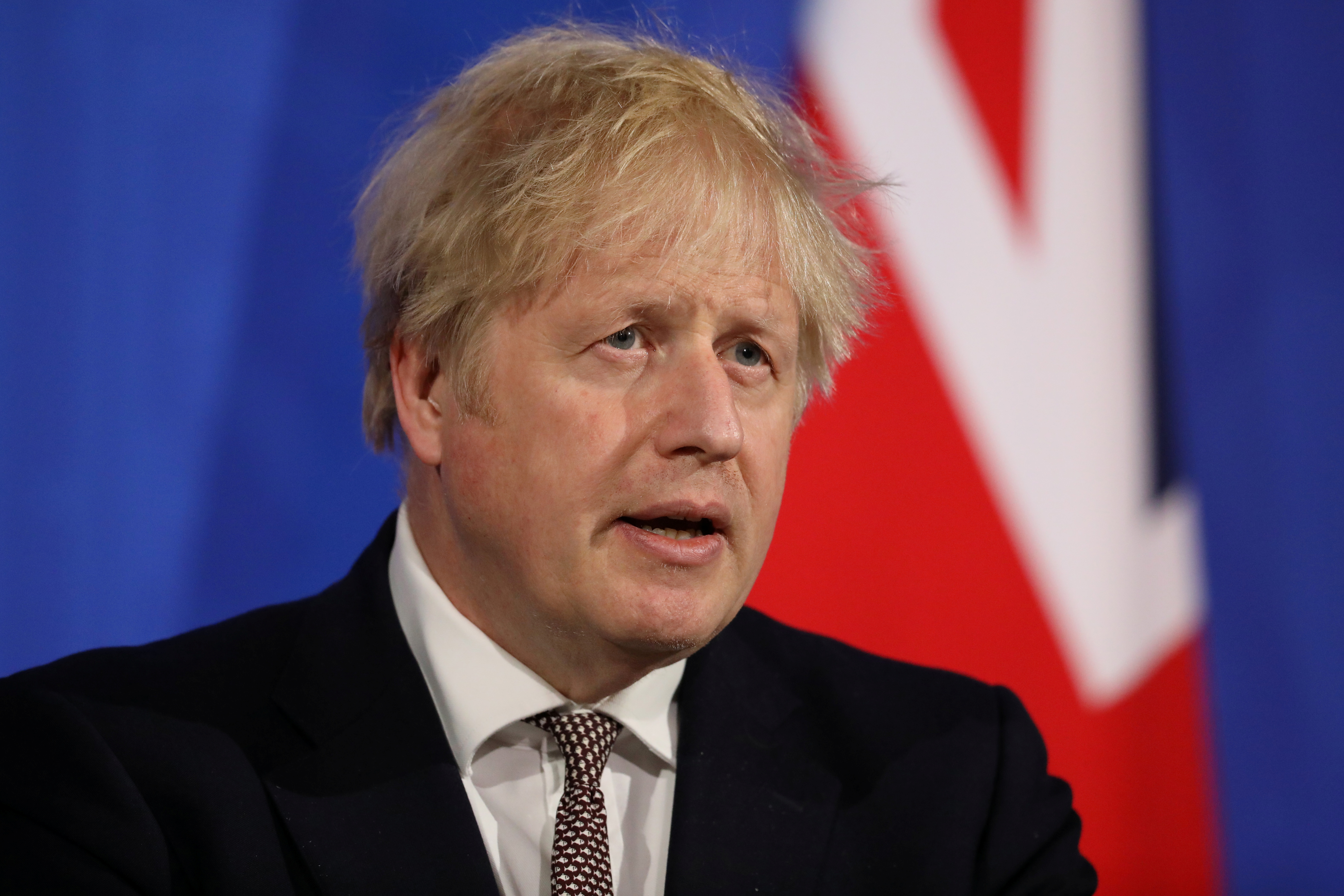 Britain's Prime Minister Boris Johnson announces lockdown changes