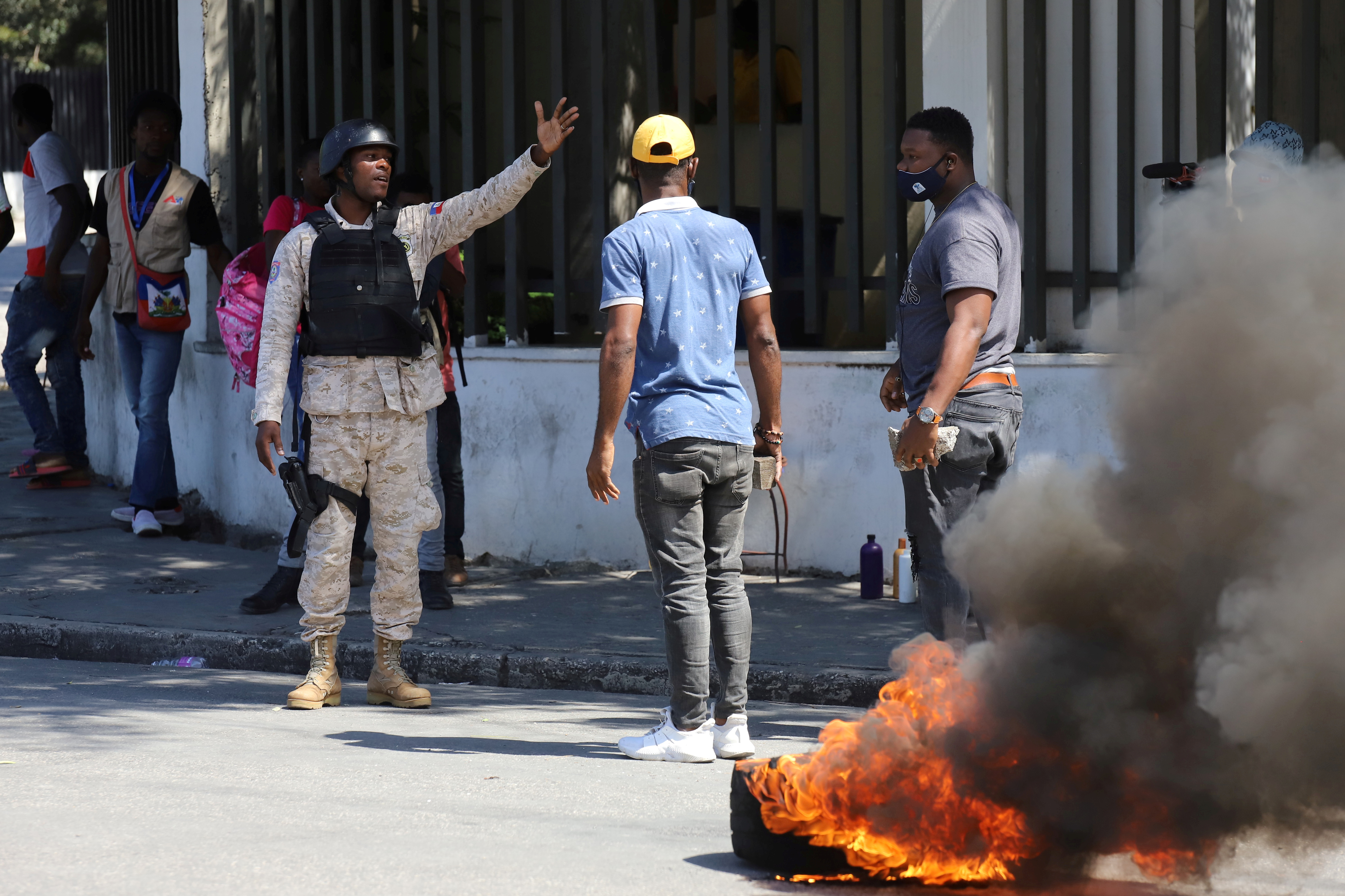 Haitians protest insecurity and fuel shortages, in Port-au-Prince