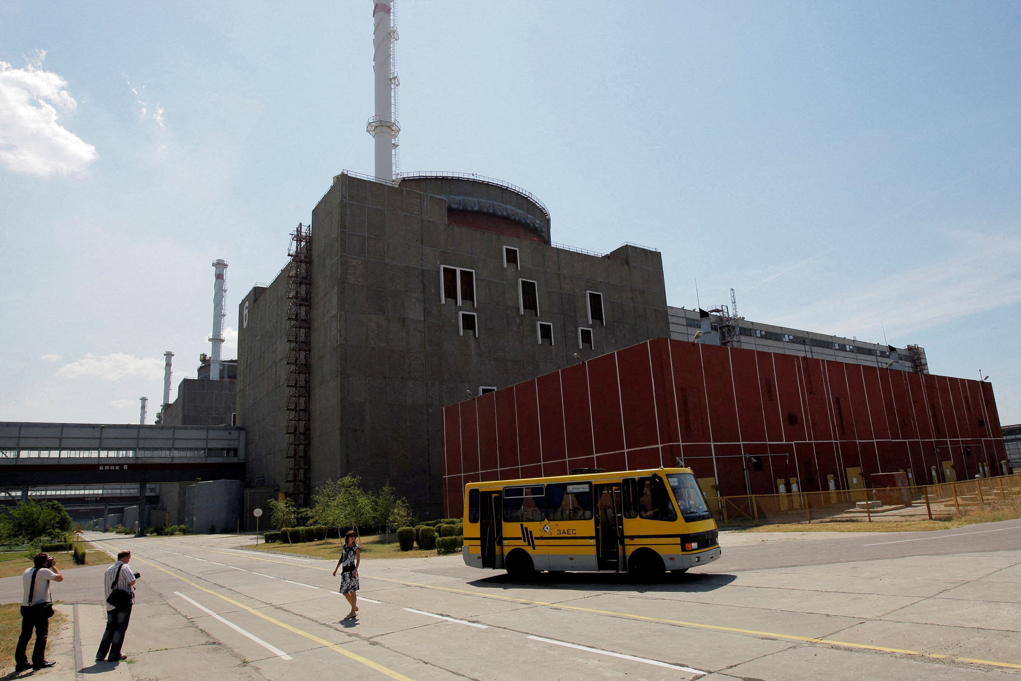 File photo of the Zaporizhzhia nuclear power station in Ukraine