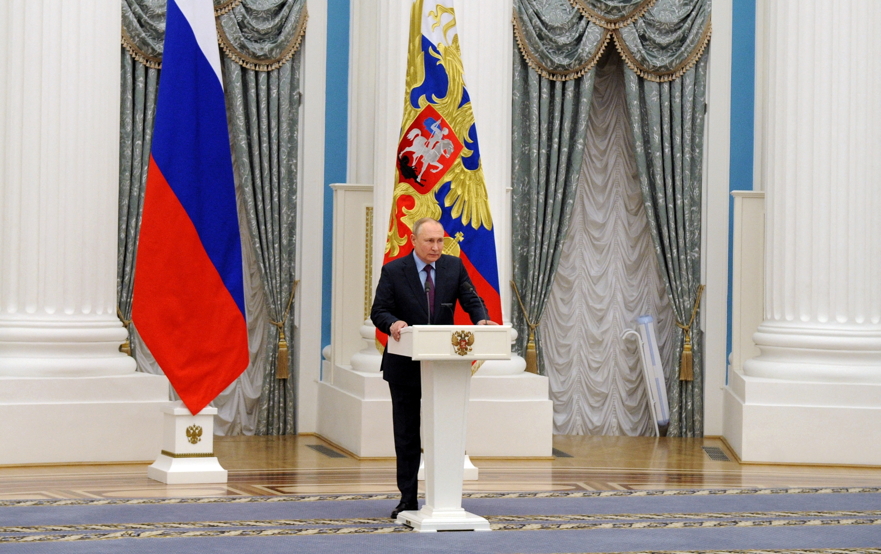 Russia's President Vladimir Putin meets with Azerbaijan's President Ilham Aliyev in Moscow
