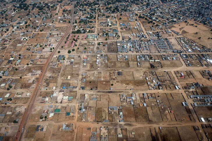 An aerial view of Maiduguri