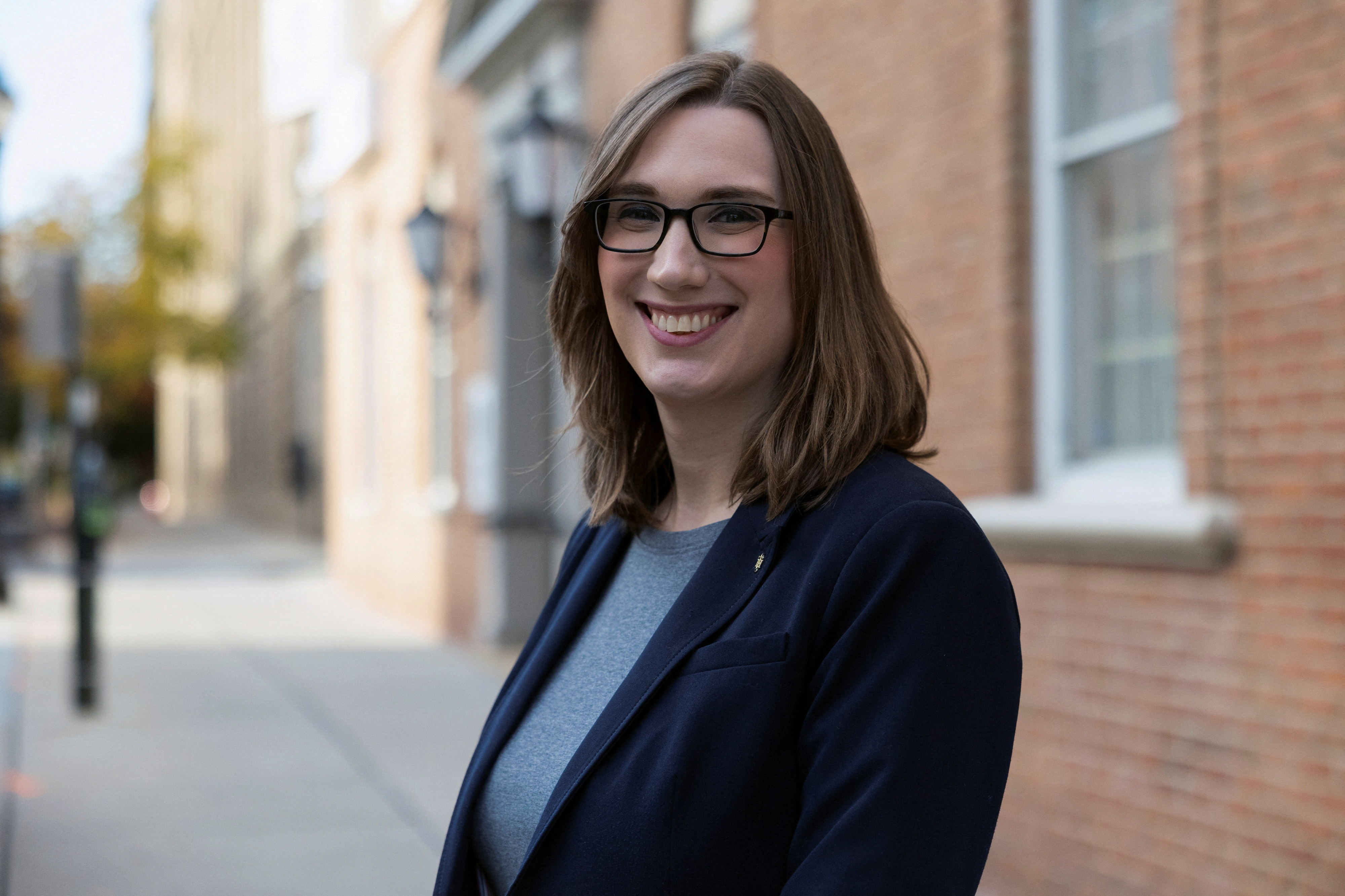 Sarah McBride, candidate for United States Representative, prepares for upcoming election day