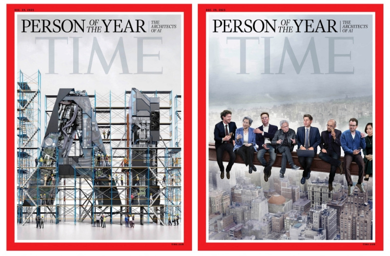 TIME誌恒例の2023年「今年の顔」表紙3デザイン　TIMEポスター 米誌タイム「今年の人」はAI設計者ら、「人類に驚きと不安」 | ロイター