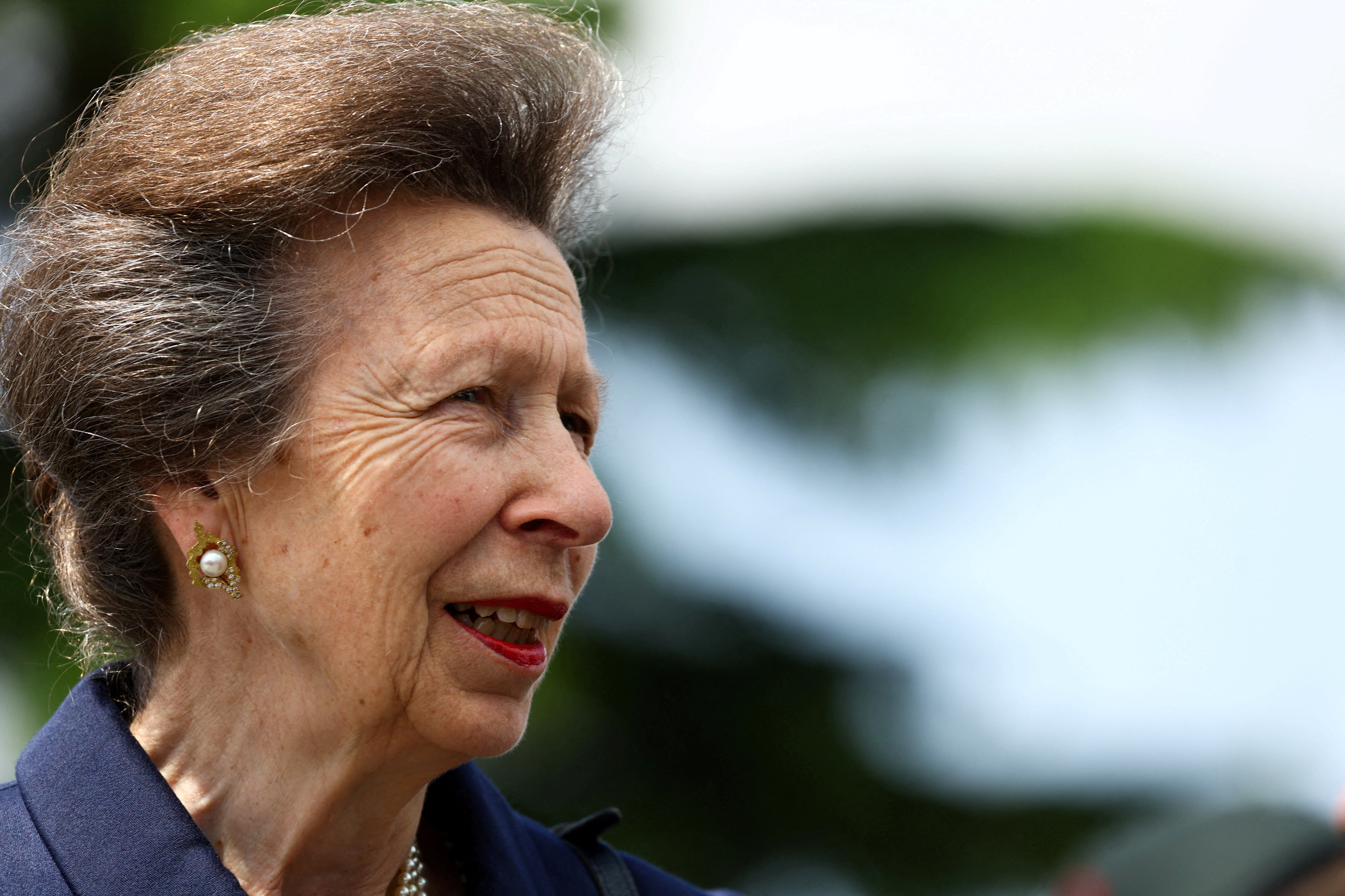 Britain's Princess Royal Anne attends a commemorative event for the 80th anniversary of D-Day, in Normandy