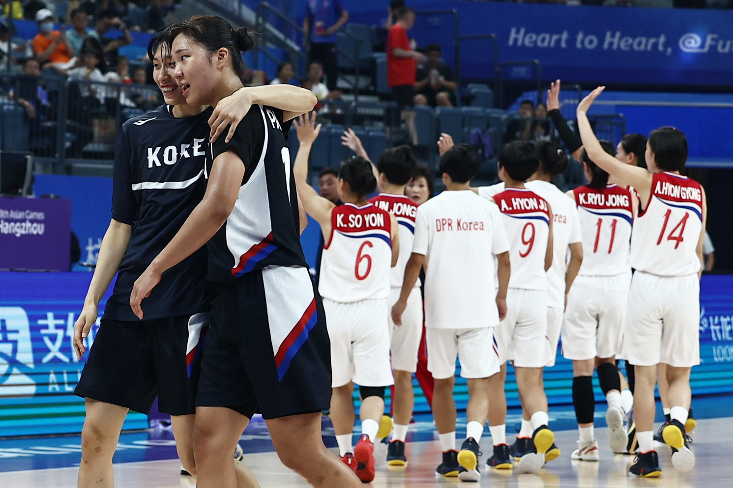 Divided again, South Korea beat North Korea in Asian Games basketball Reuters