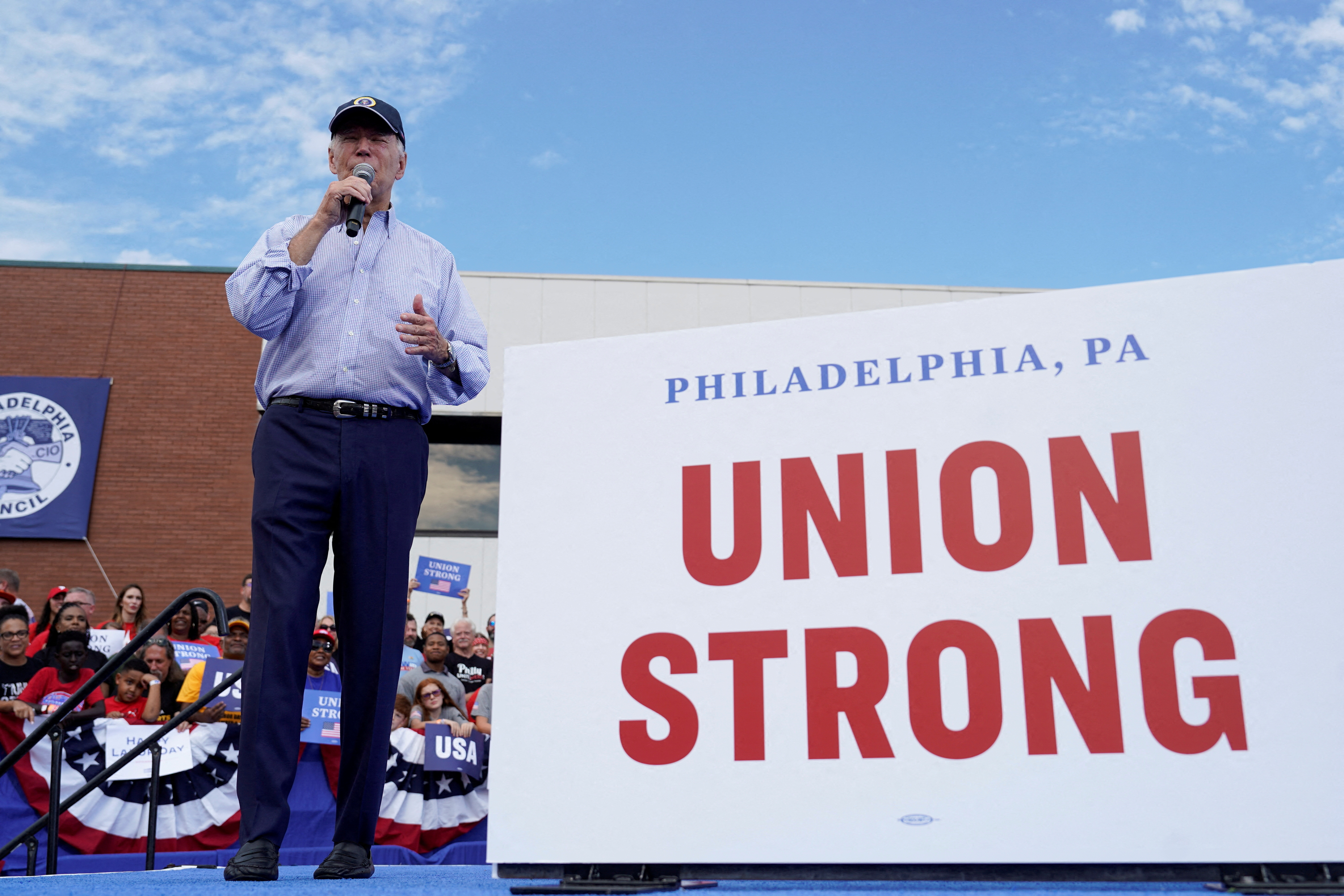 U.S. President Joe Biden celebrates Labor Day in Philadelphia
