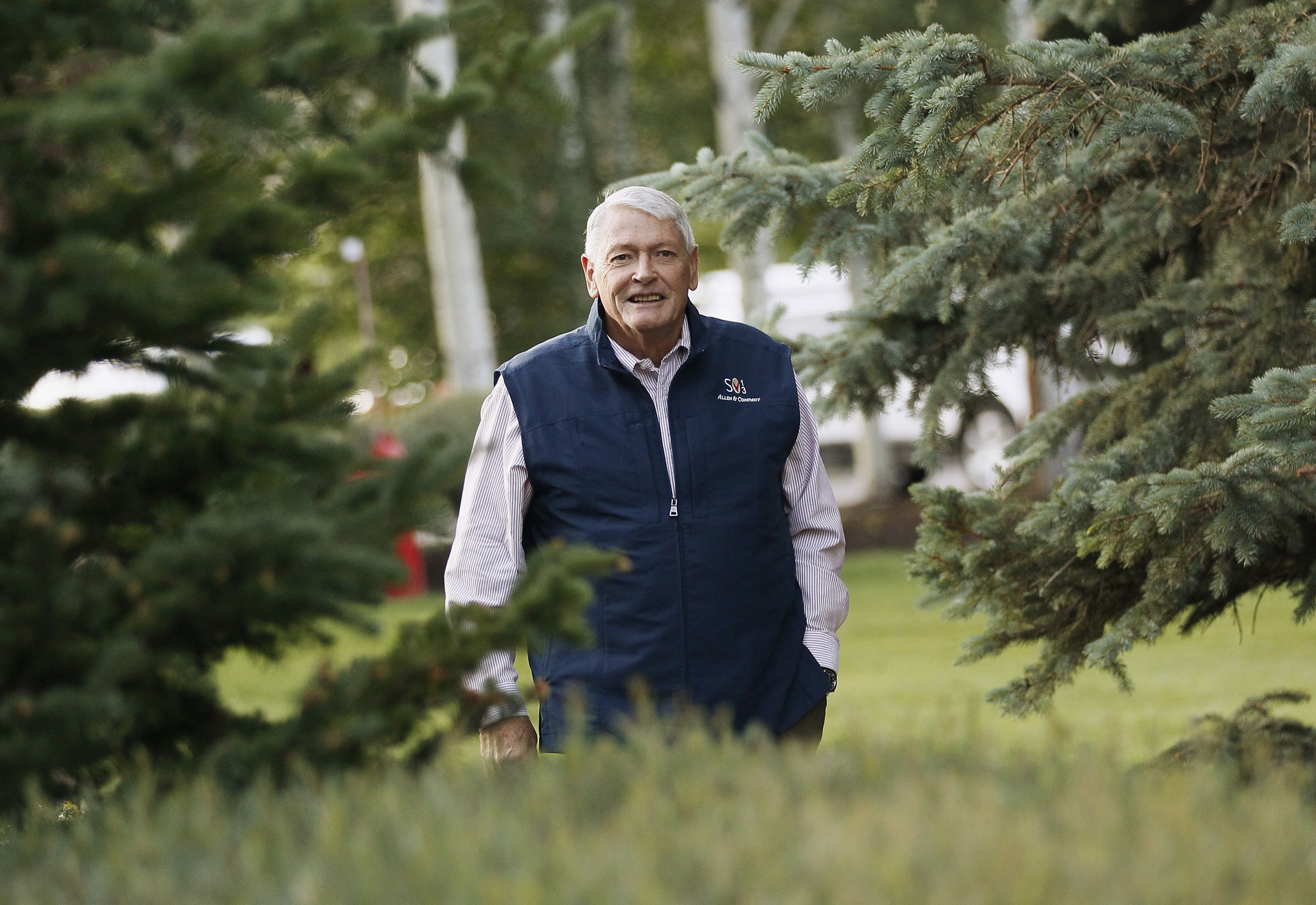 Liberty Media Corp. chairman John Malone arrives at the annual Allen and Co. conference at the Sun Valley, Idaho Resort July 12, 2013.