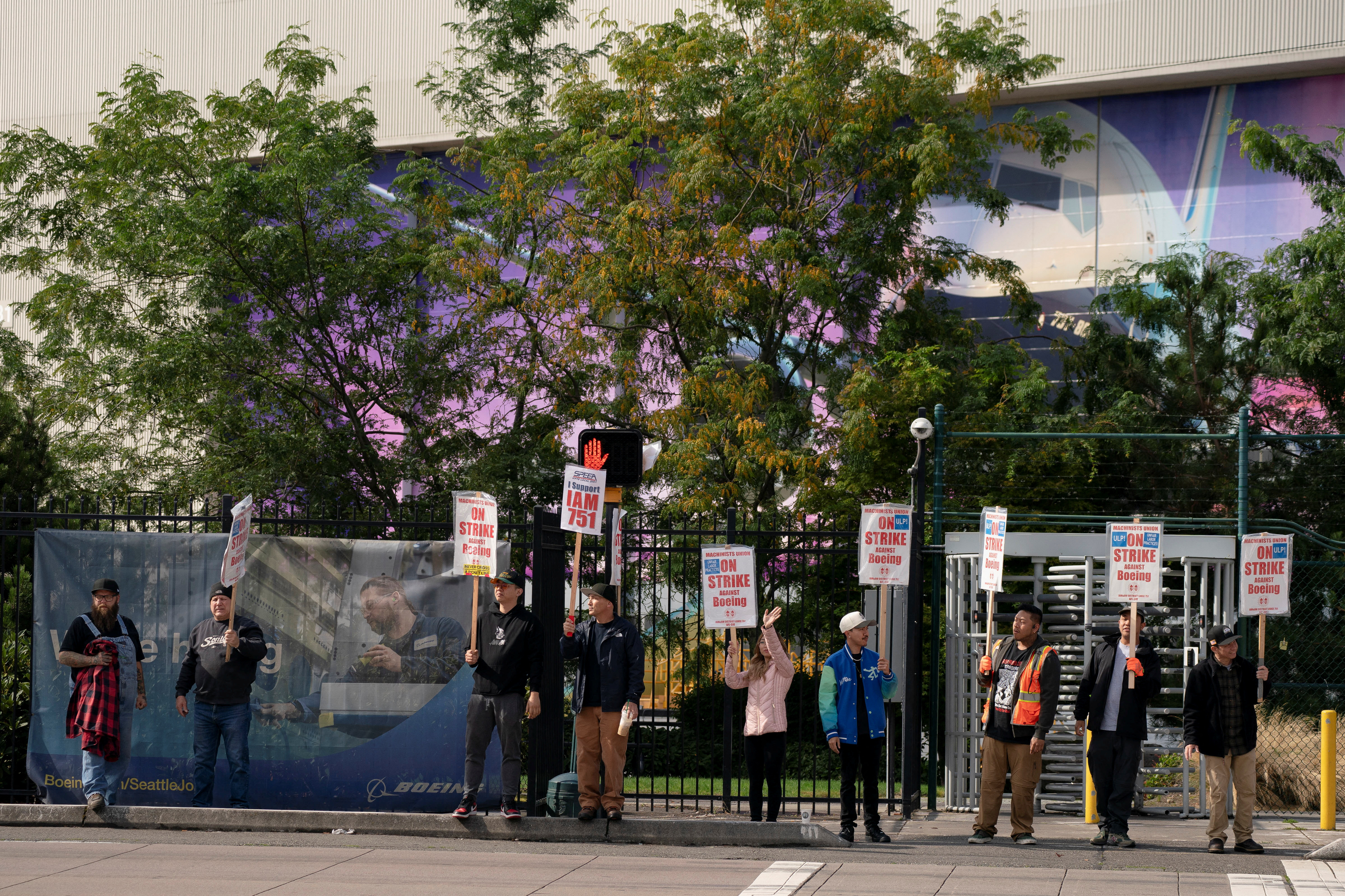 Boeing's Washington state factory strike in Renton