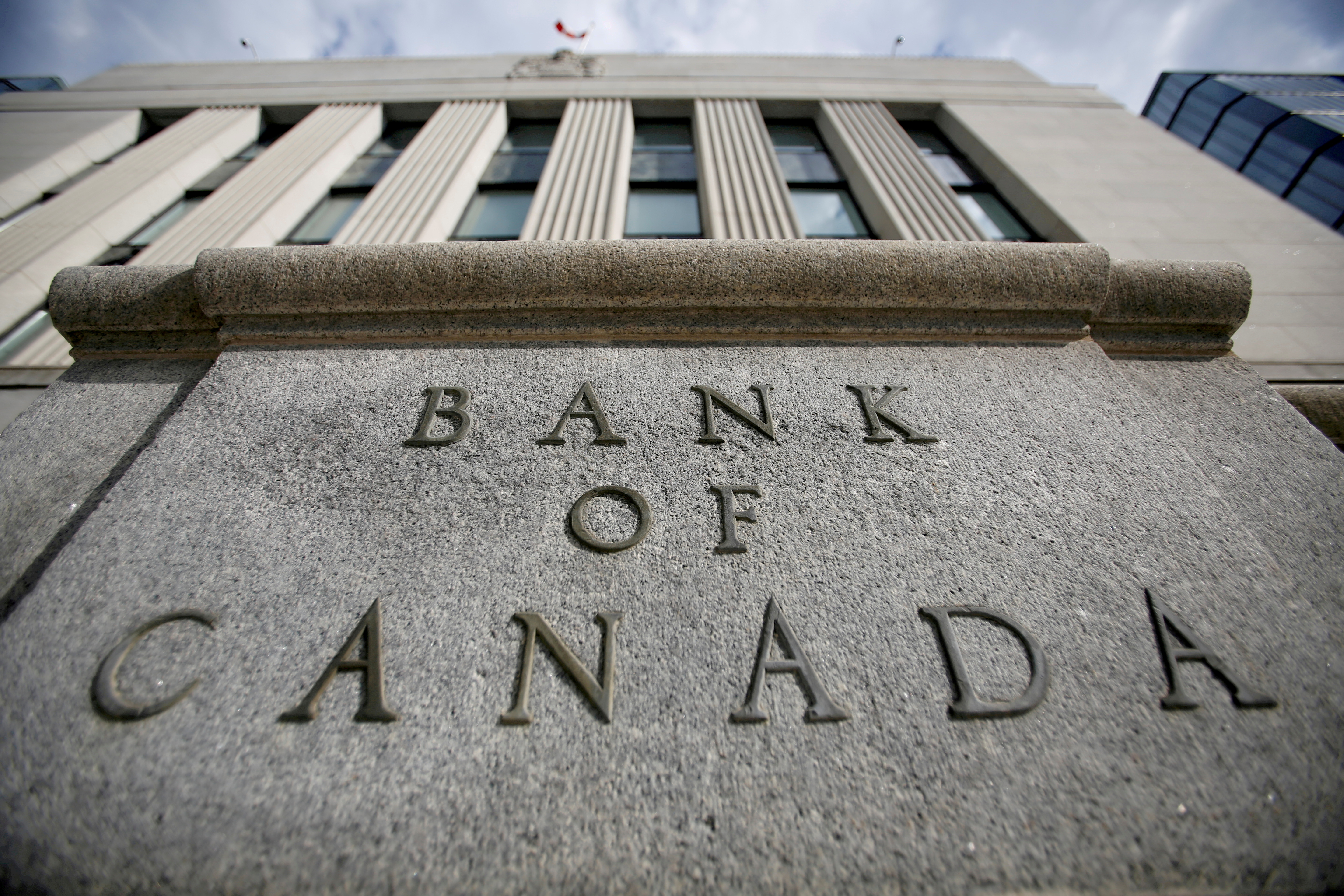 A sign is pictured outside the Bank of Canada building in Ottawa