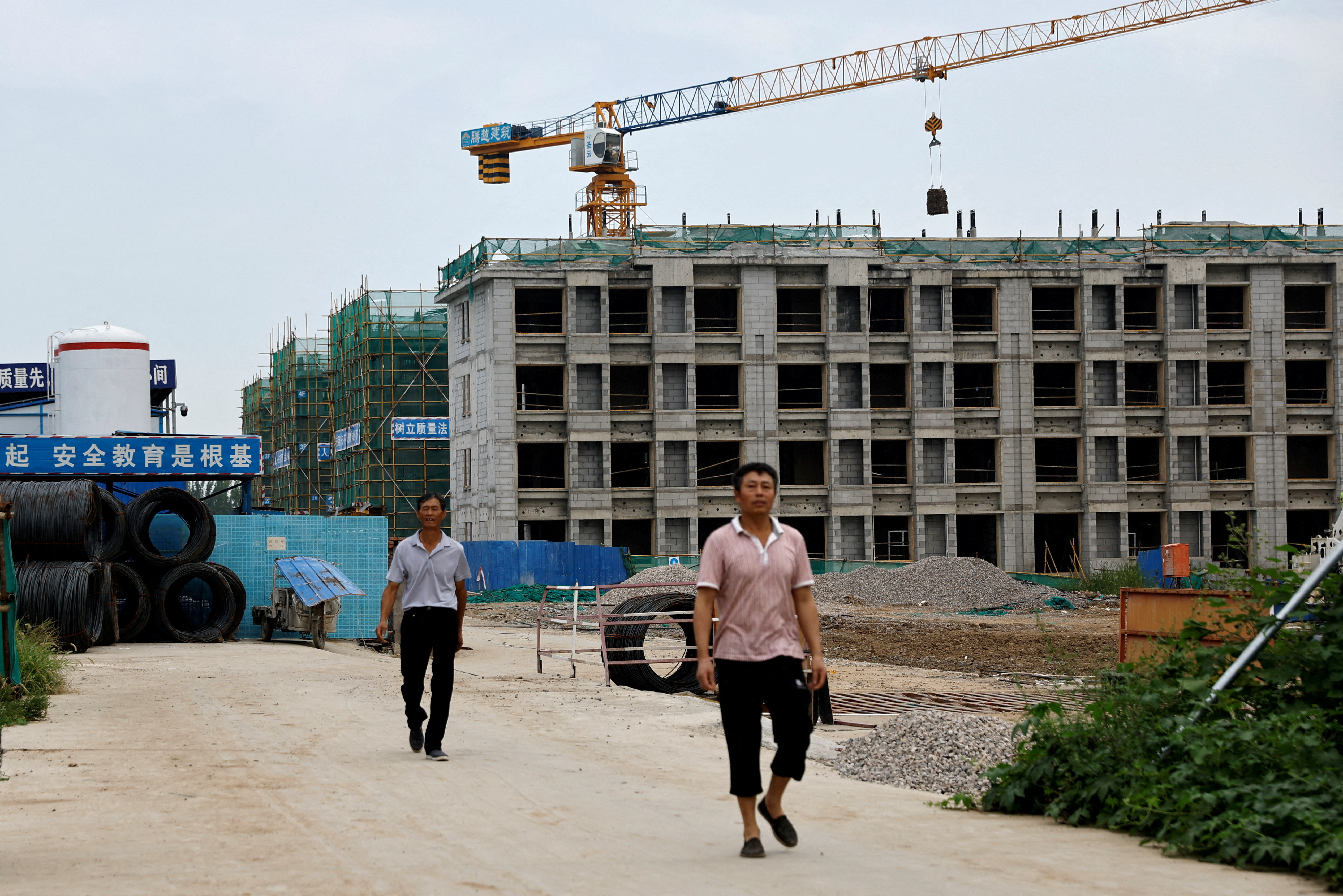Construction site of residential buildings by Chinese developer Country Garden