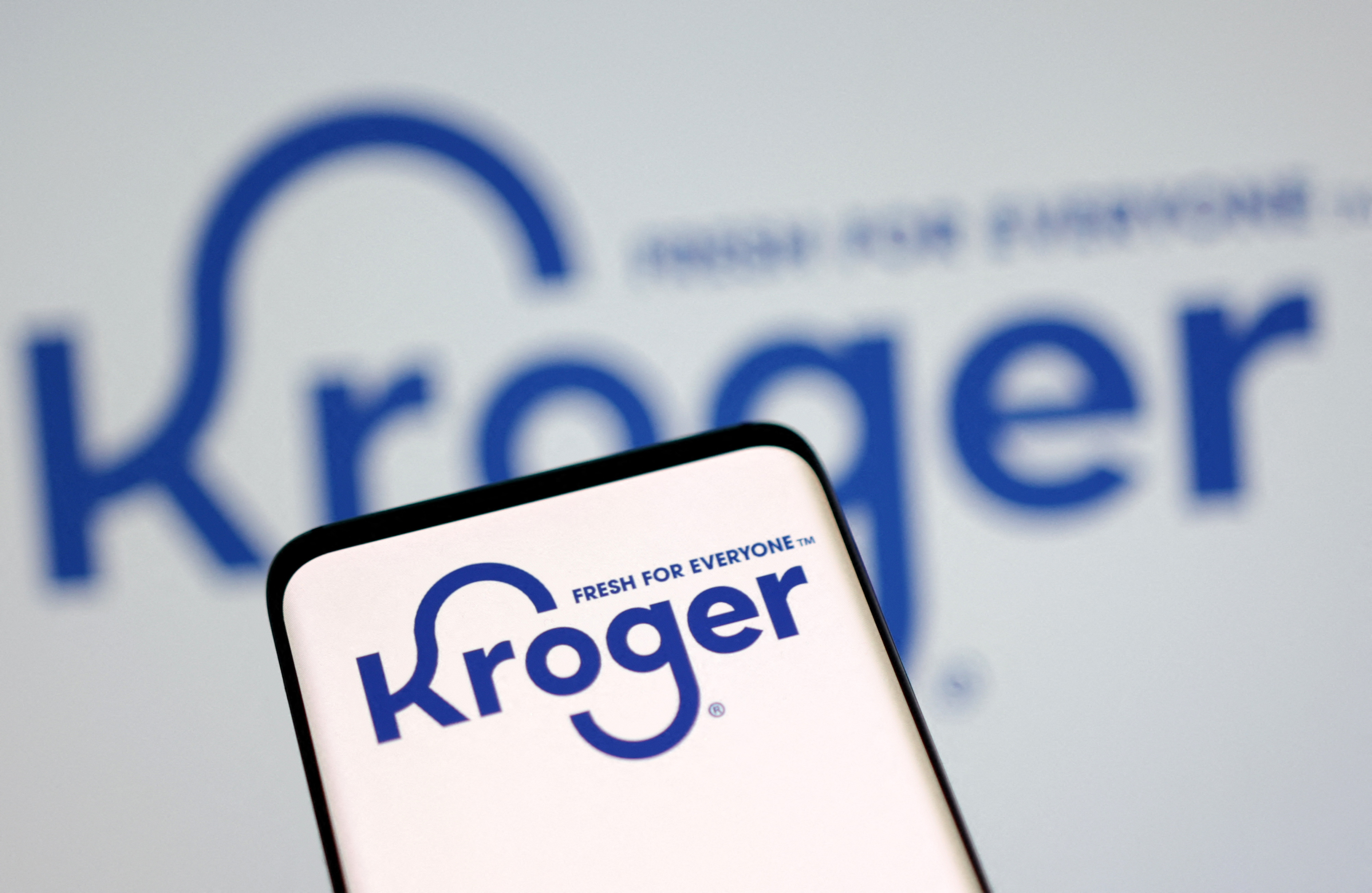 Illustration shows Kroger logo