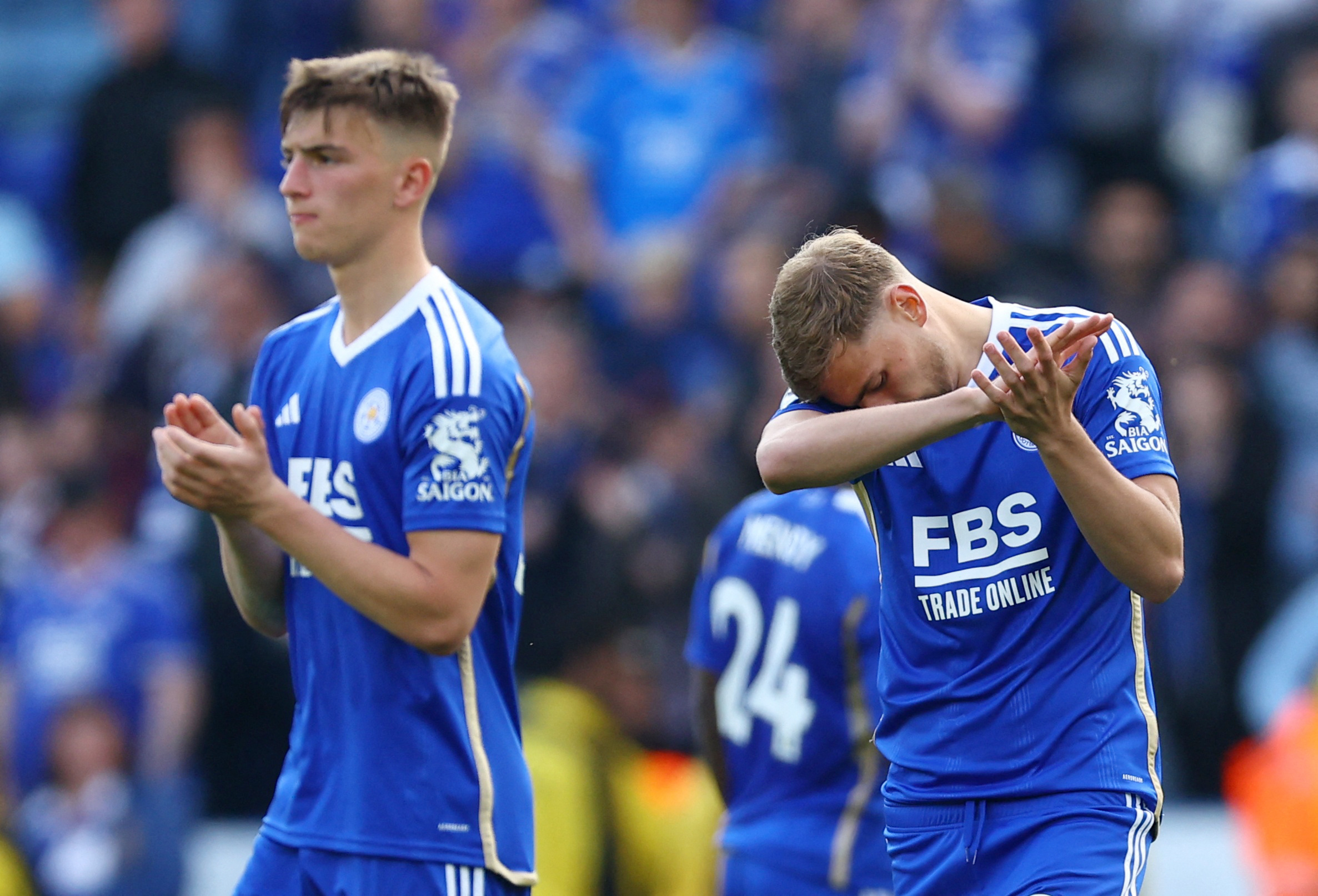 Leicester and Leeds relegated from Premier League, Everton safe Reuters