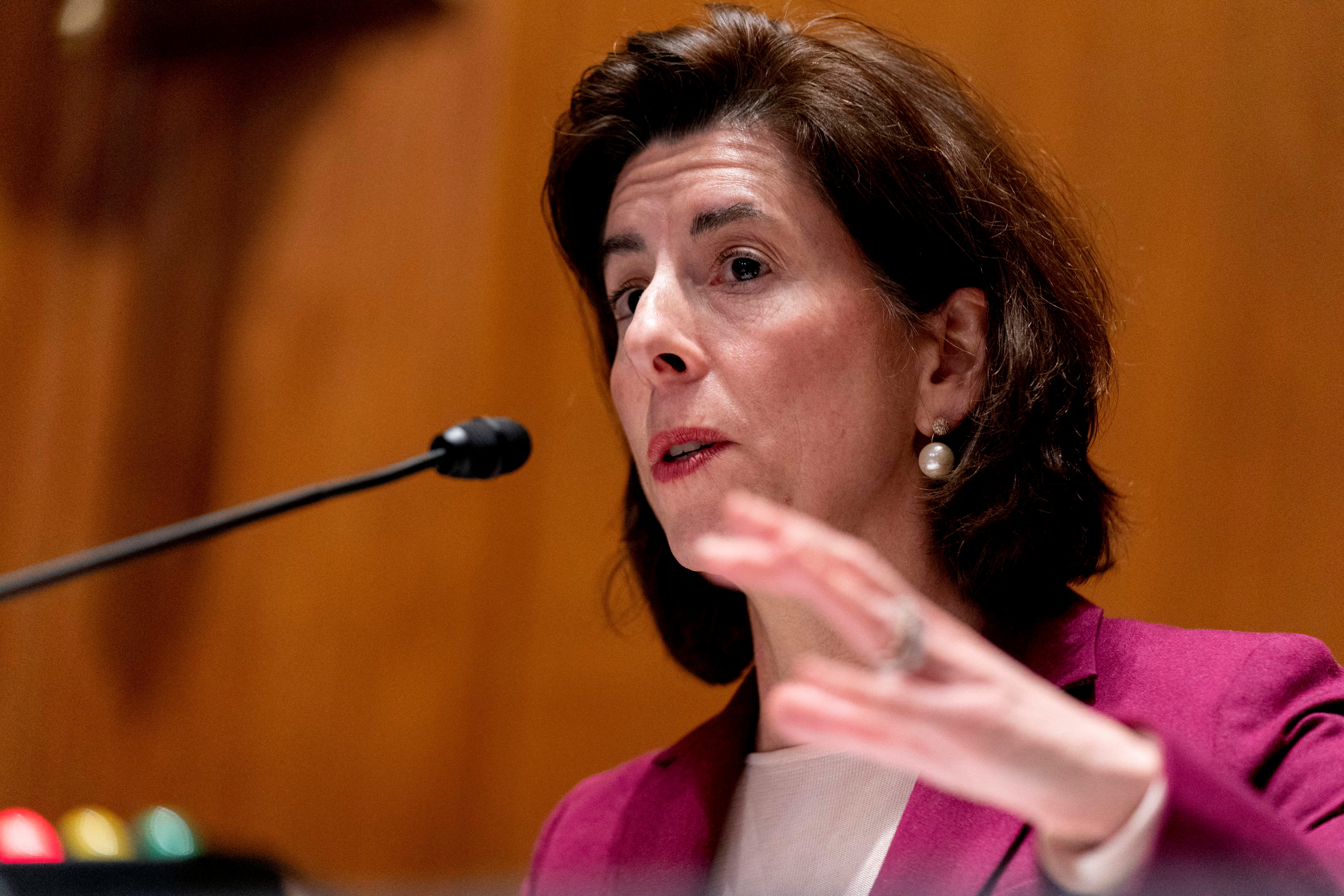 Commerce Secretary Gina Raimondo testifies in Washington