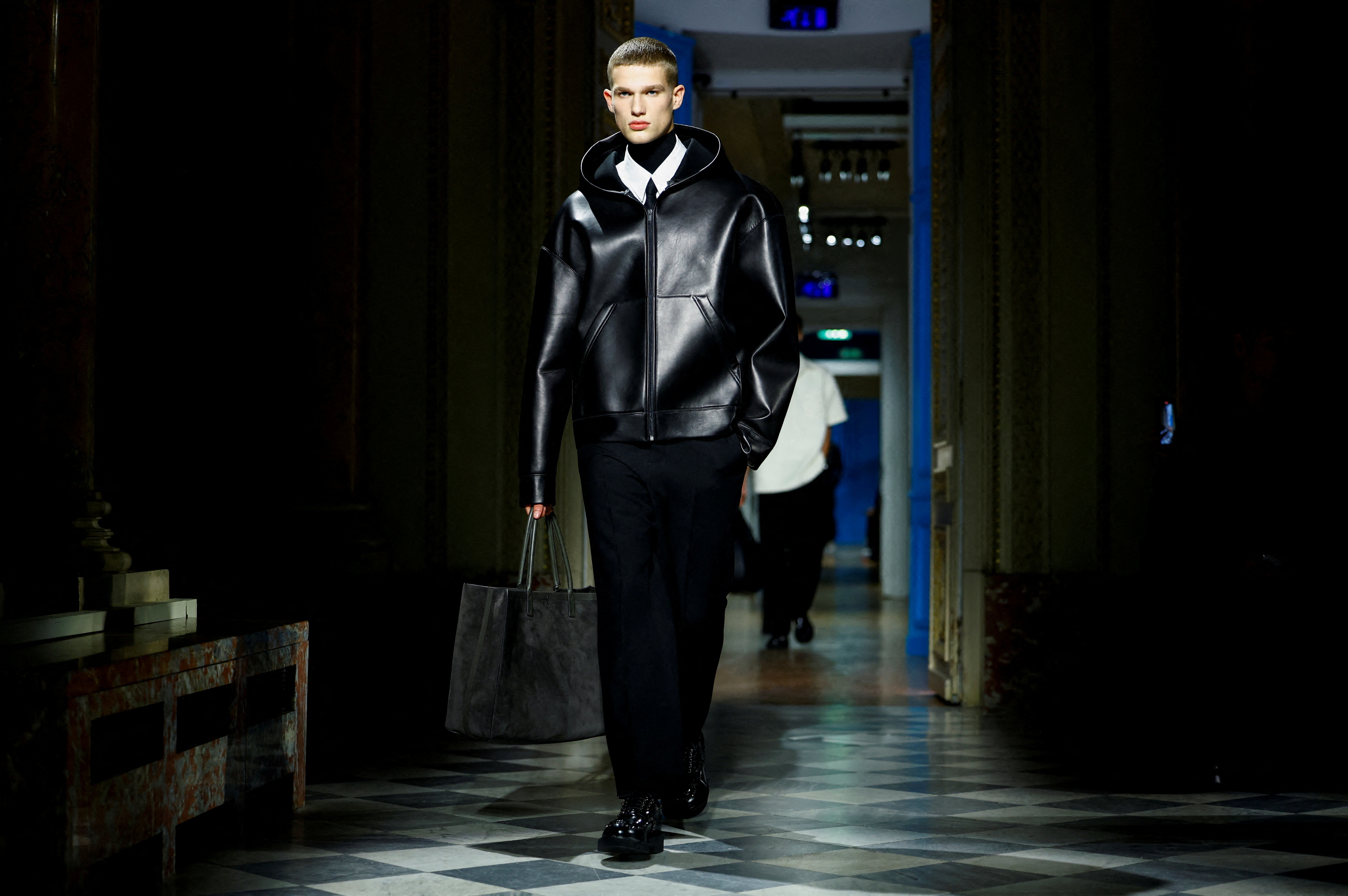 Valentino shows contemporary menswear at the Monnaie de Paris