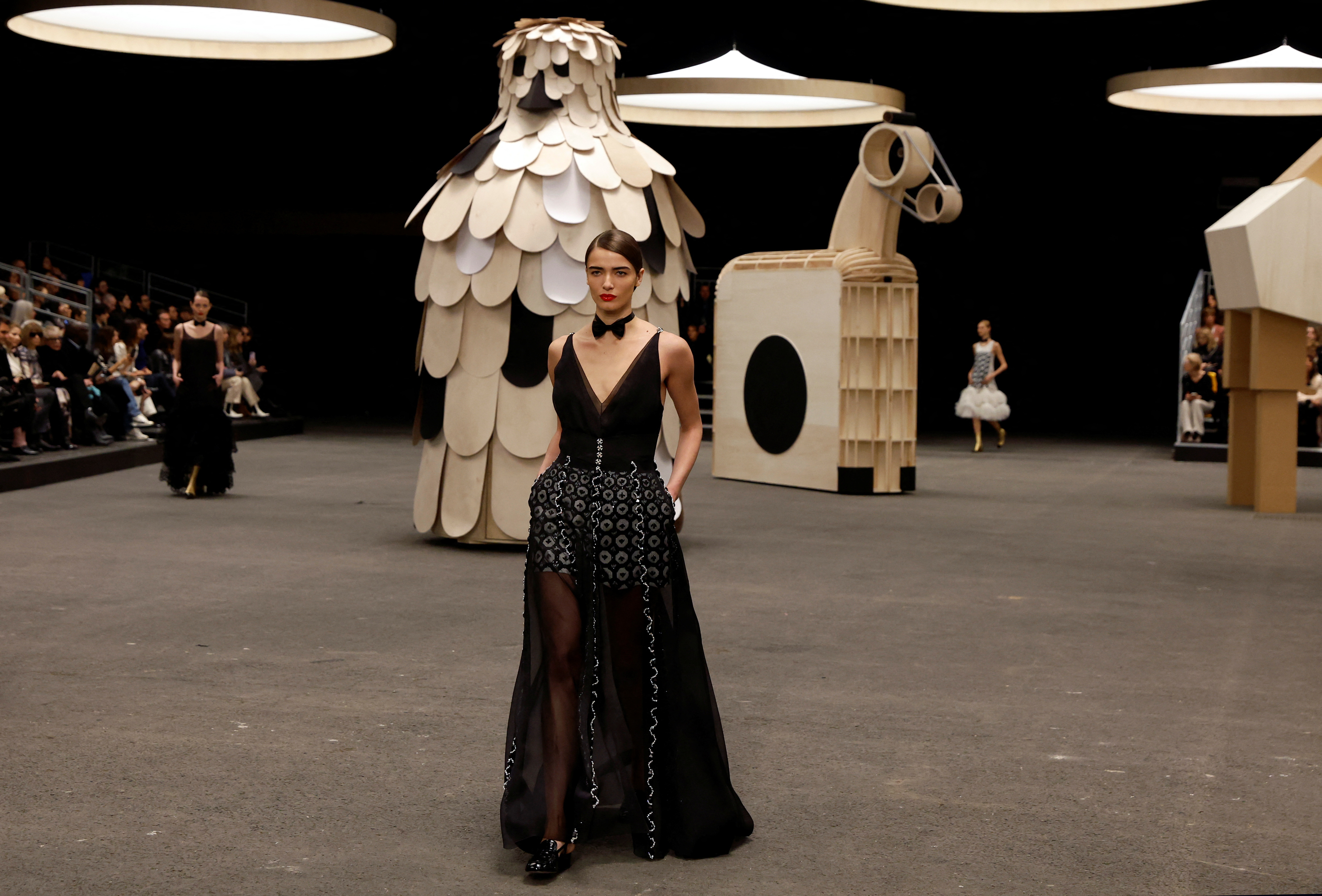 Party in the village square at Chanel Spring Summer 2023 Haute Couture