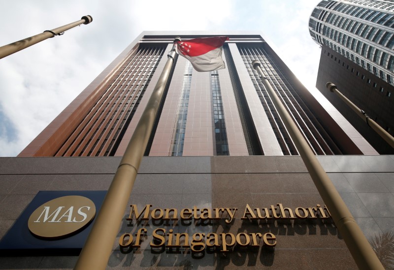 A view of the Monetary Authority of Singapore's headquarters in Singapore June 28, 2017. REUTERS/Darren Whiteside/File Photo